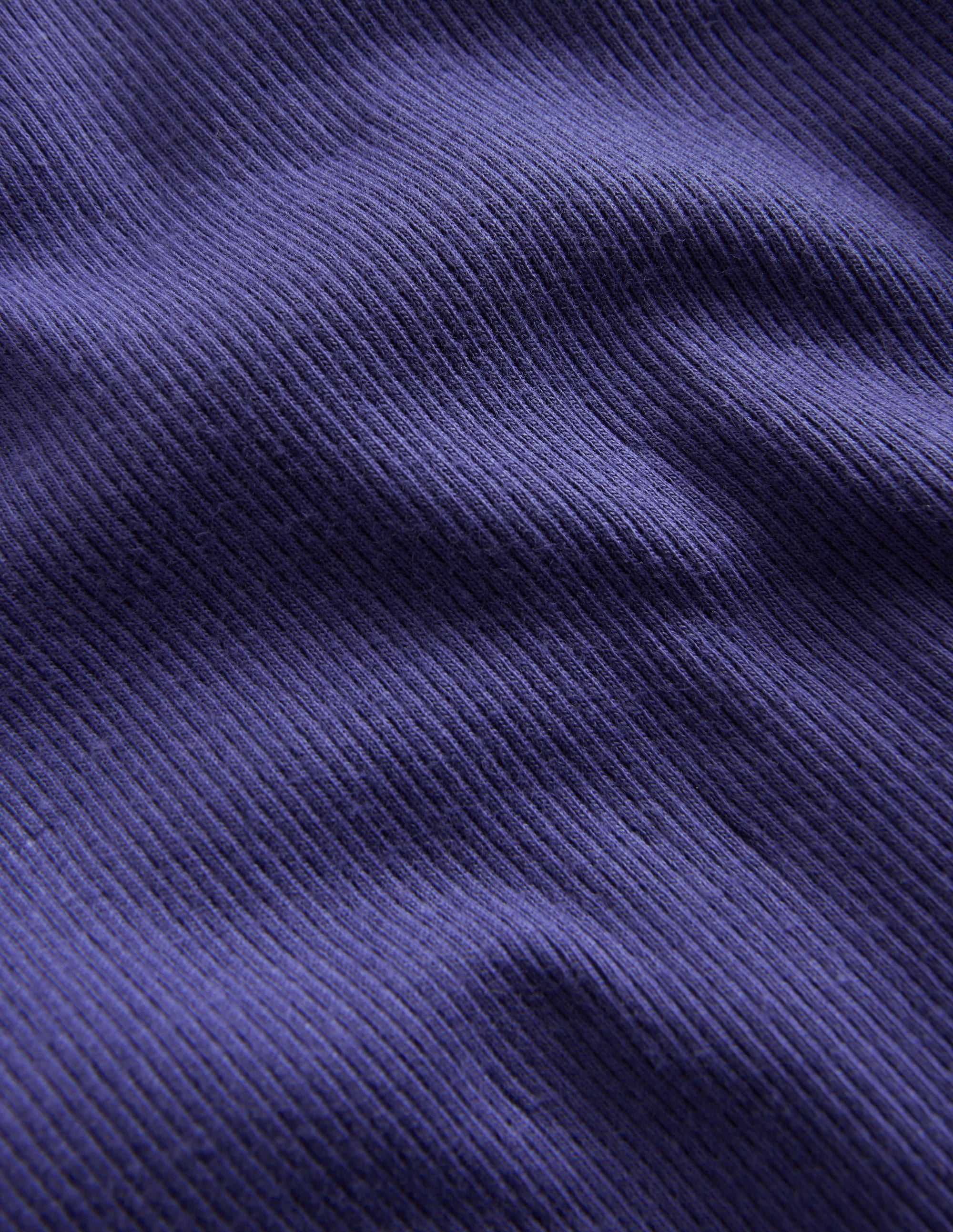 Short Sleeve Ribbed T-shirt-Starboard Blue - Image 3