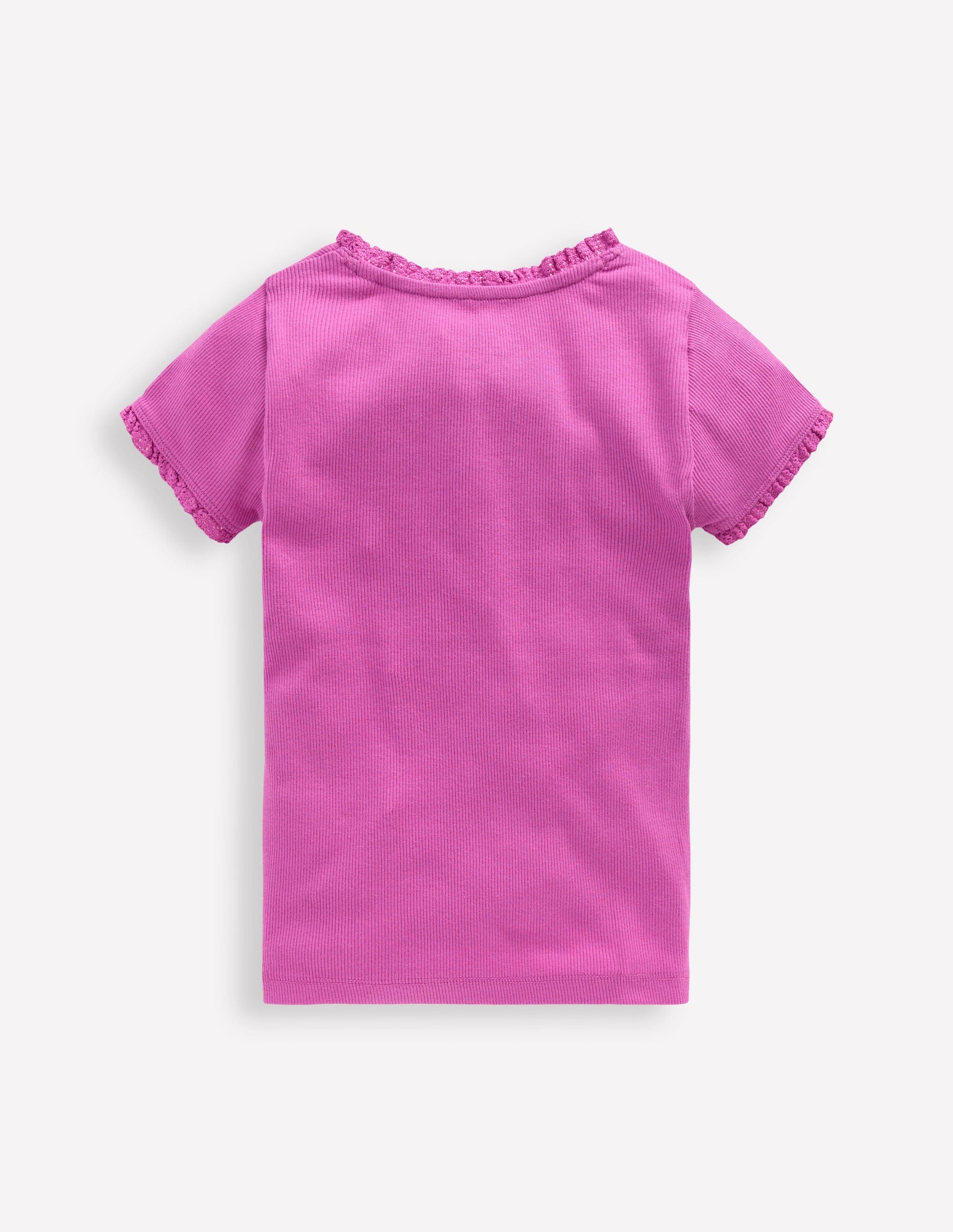 Short Sleeve Ribbed T-shirt-Purple-2