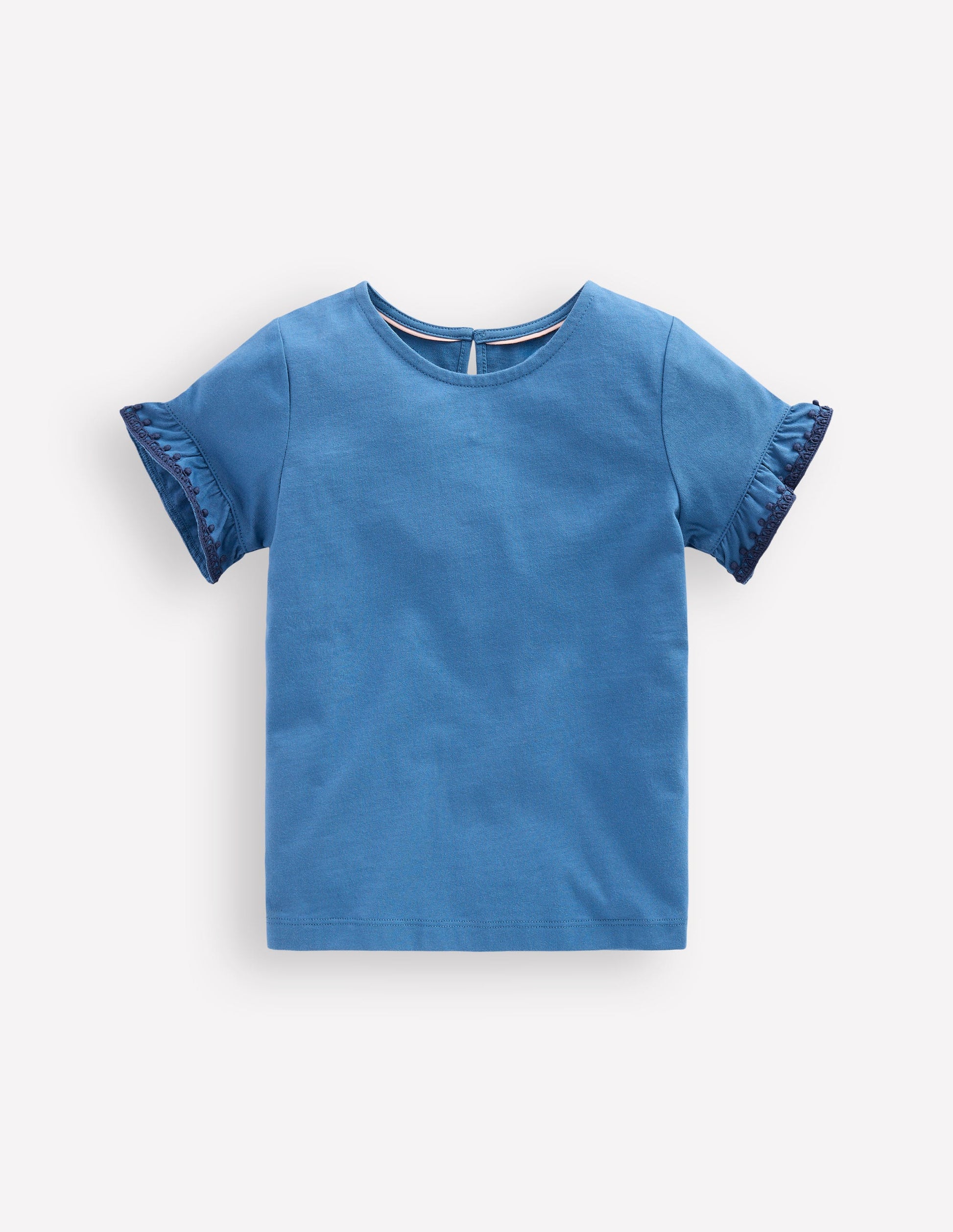 Ruffle Sleeve T-shirt-Delft-1