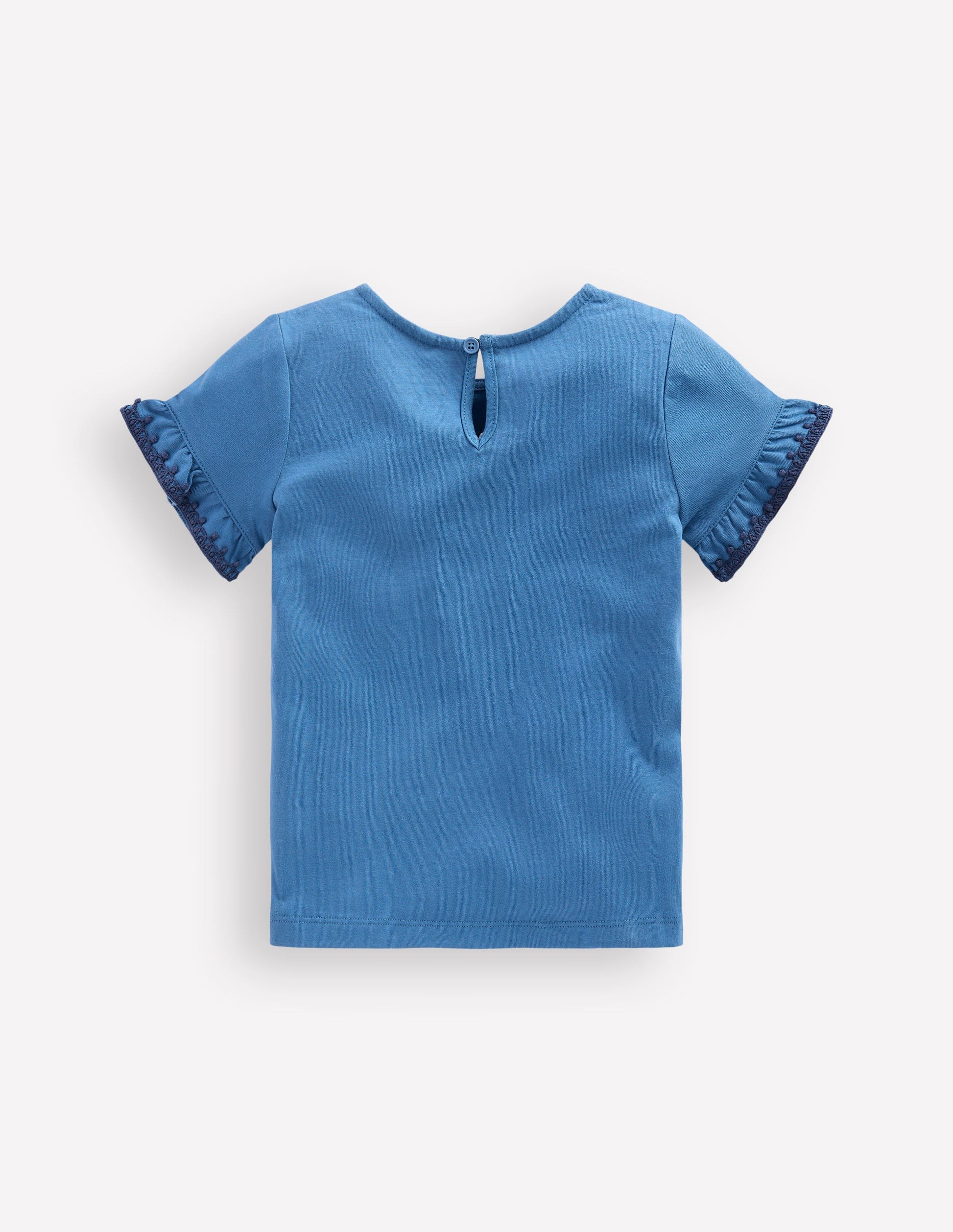 Ruffle Sleeve T-shirt-Delft-2