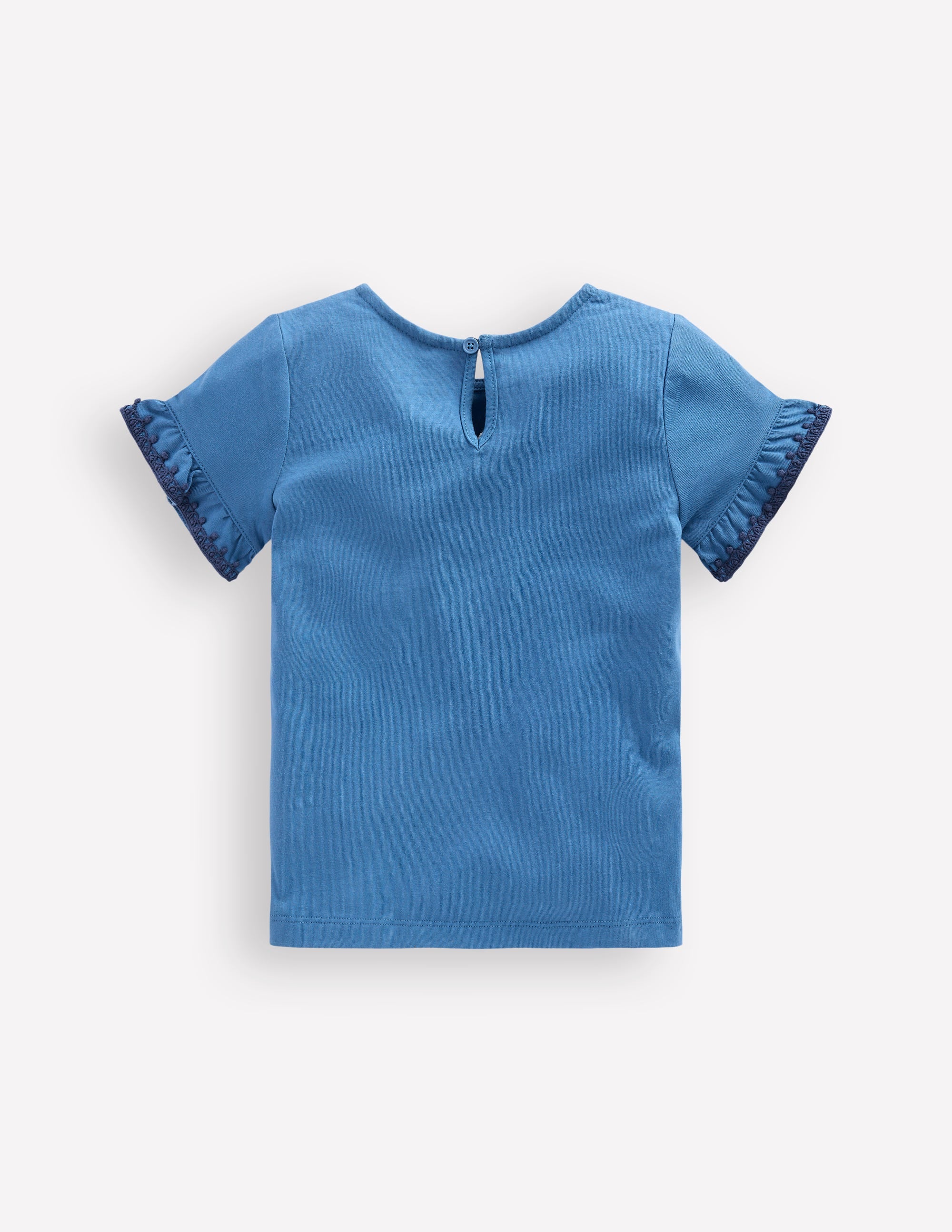 Ruffle Sleeve T-shirt-Delft - Image 2