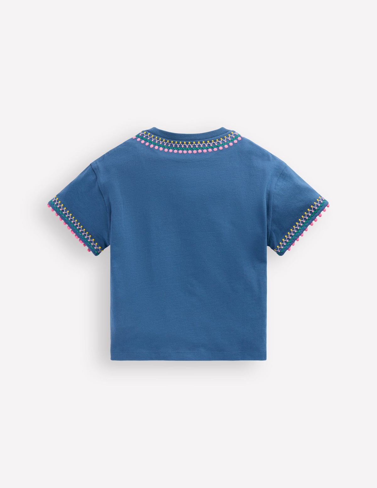 Relaxed Embroidered T-shirt-Navy - Image 2