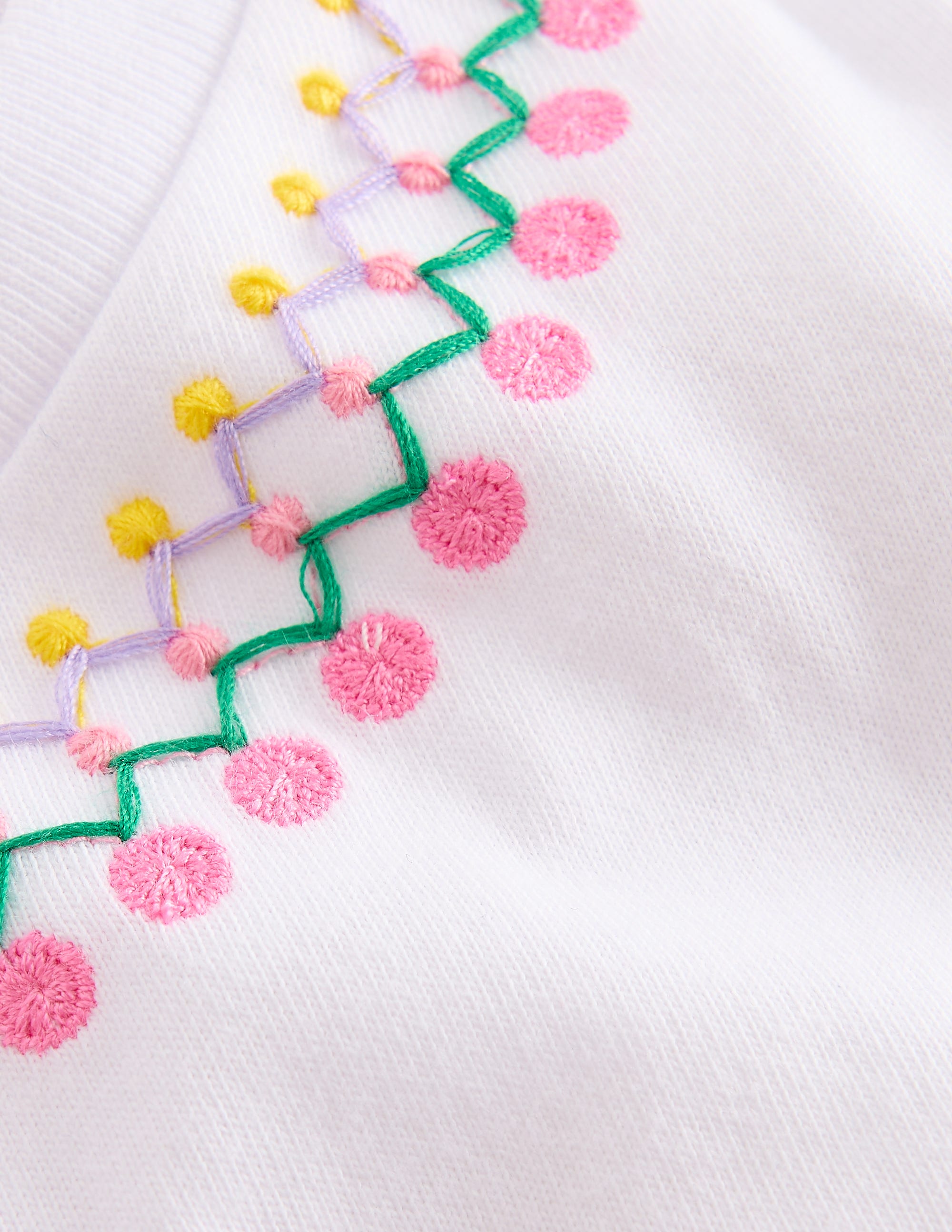 Relaxed Embroidered T-shirt-White - Image 2