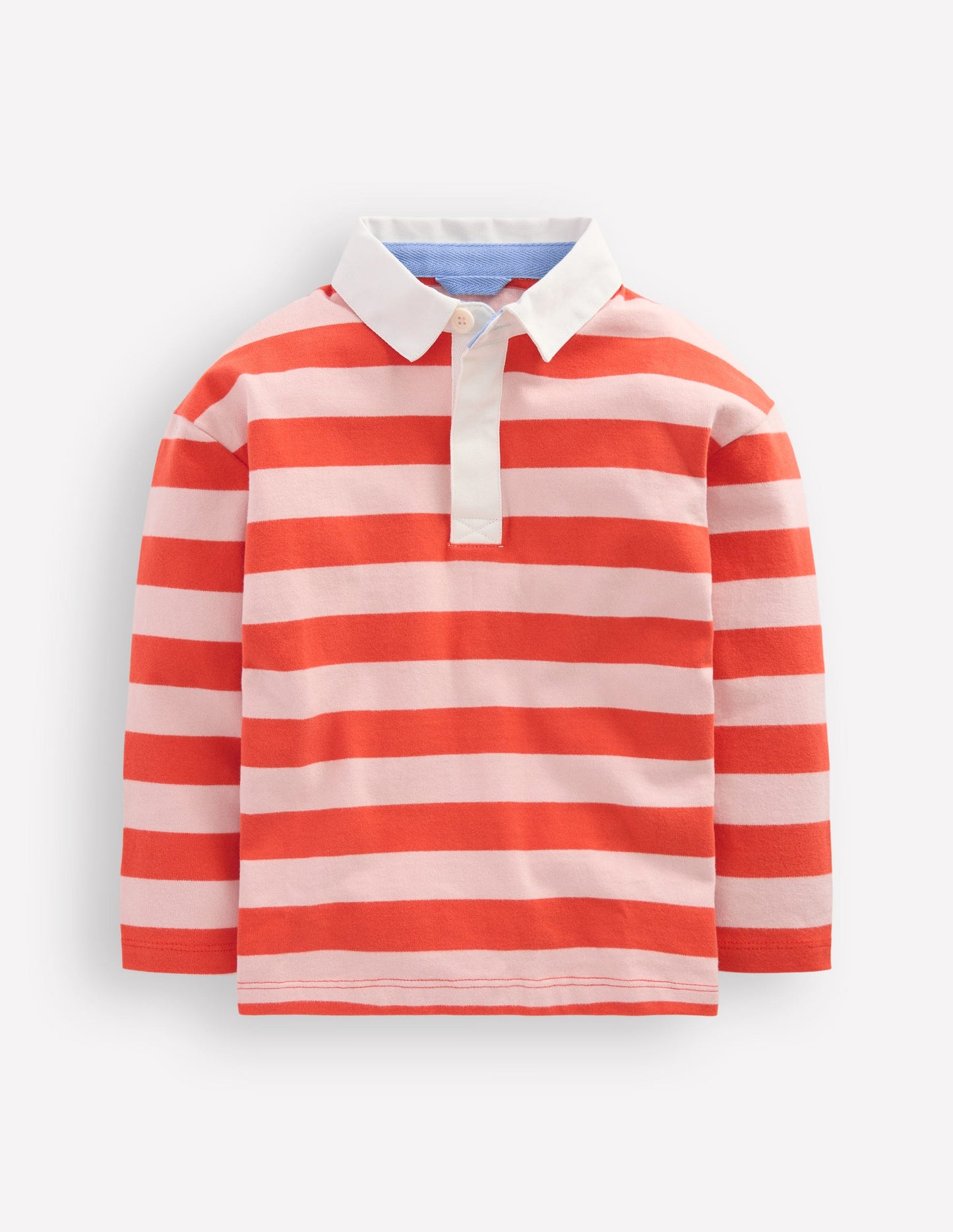 Drop Shoulder Rugby Top-Fiesta/Lotus Stripe