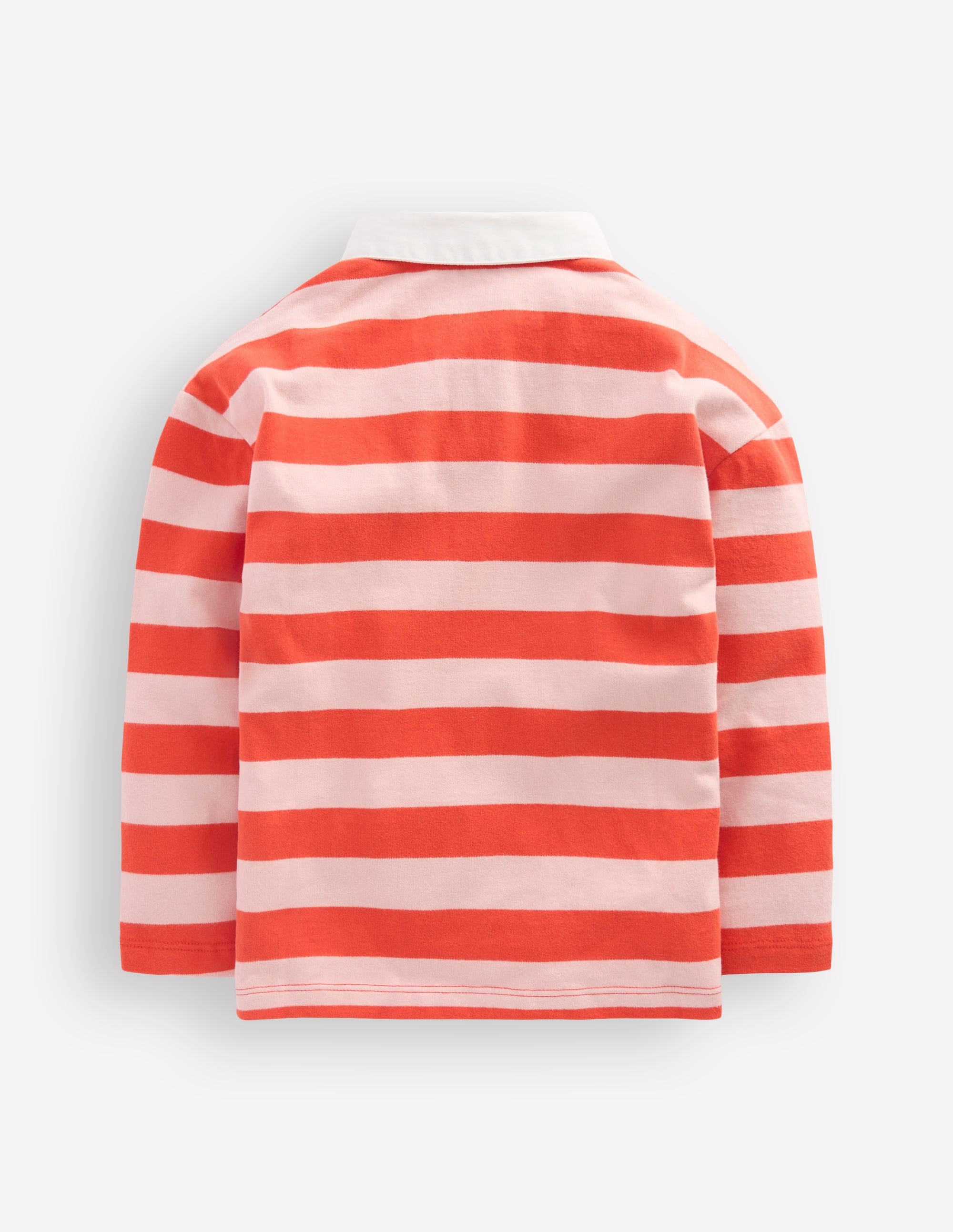 Drop Shoulder Rugby Top-Fiesta/Lotus Stripe - Image 2