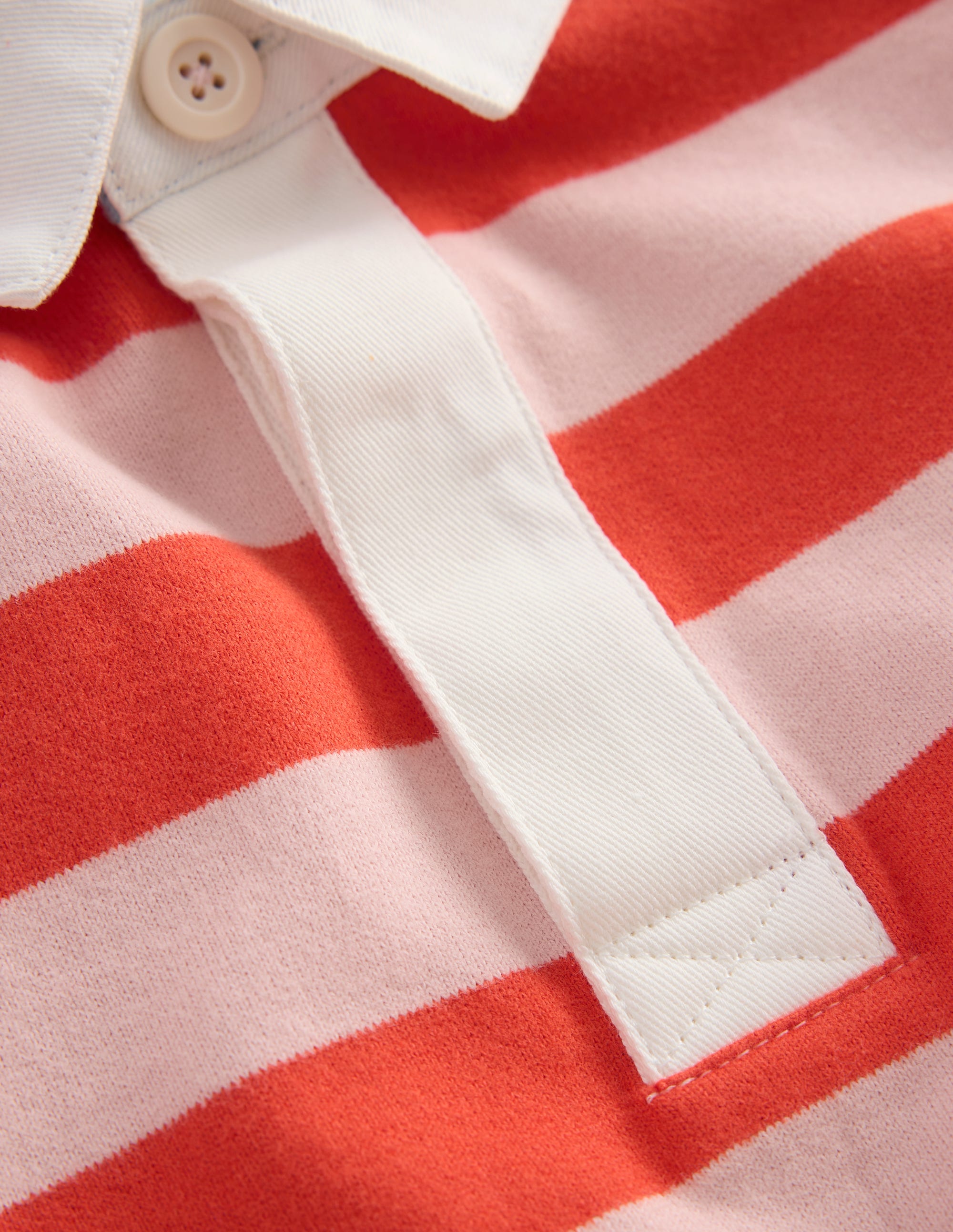 Drop Shoulder Rugby Top-Fiesta/Lotus Stripe - Image 3