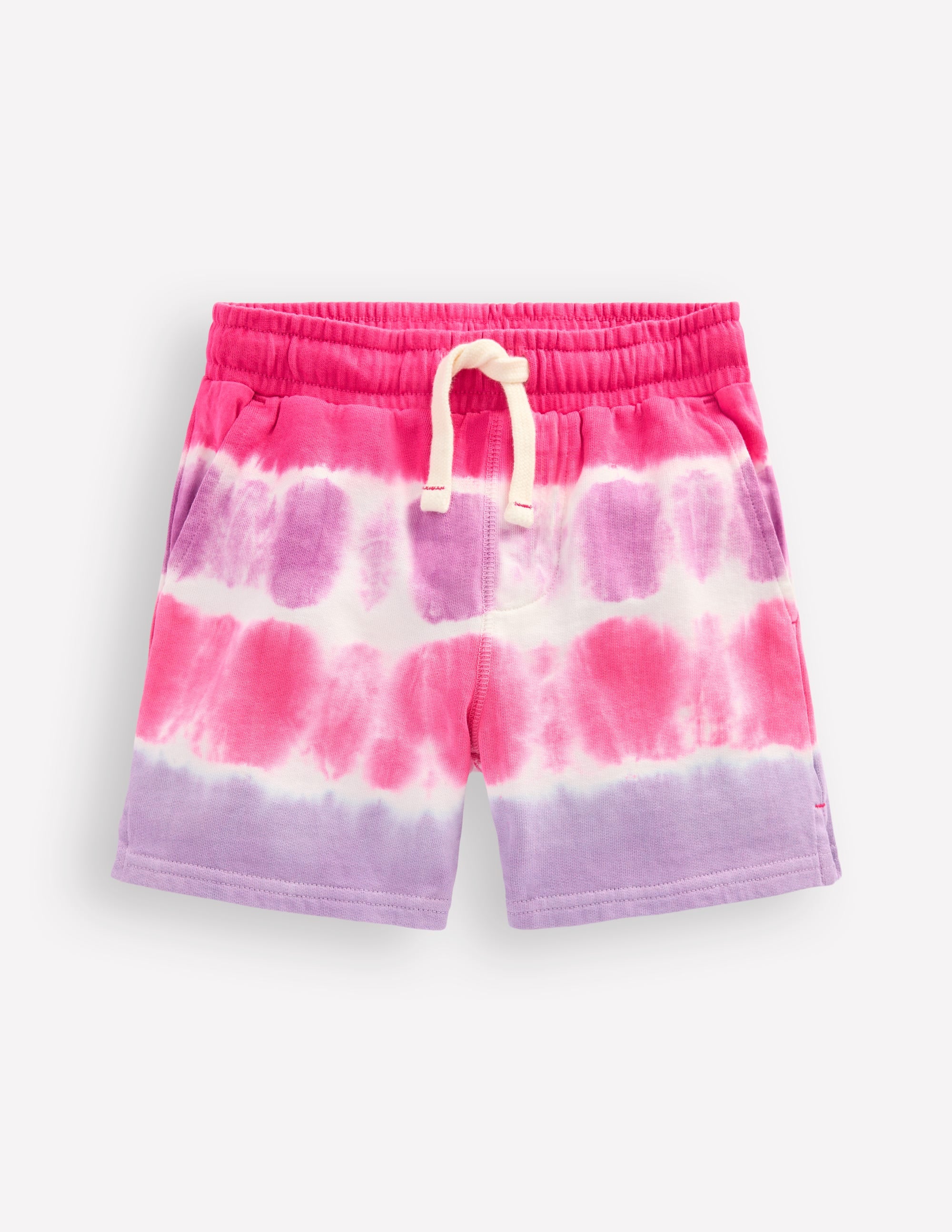 Printed Jersey Shorts-Pink Tie Dye - Image 1