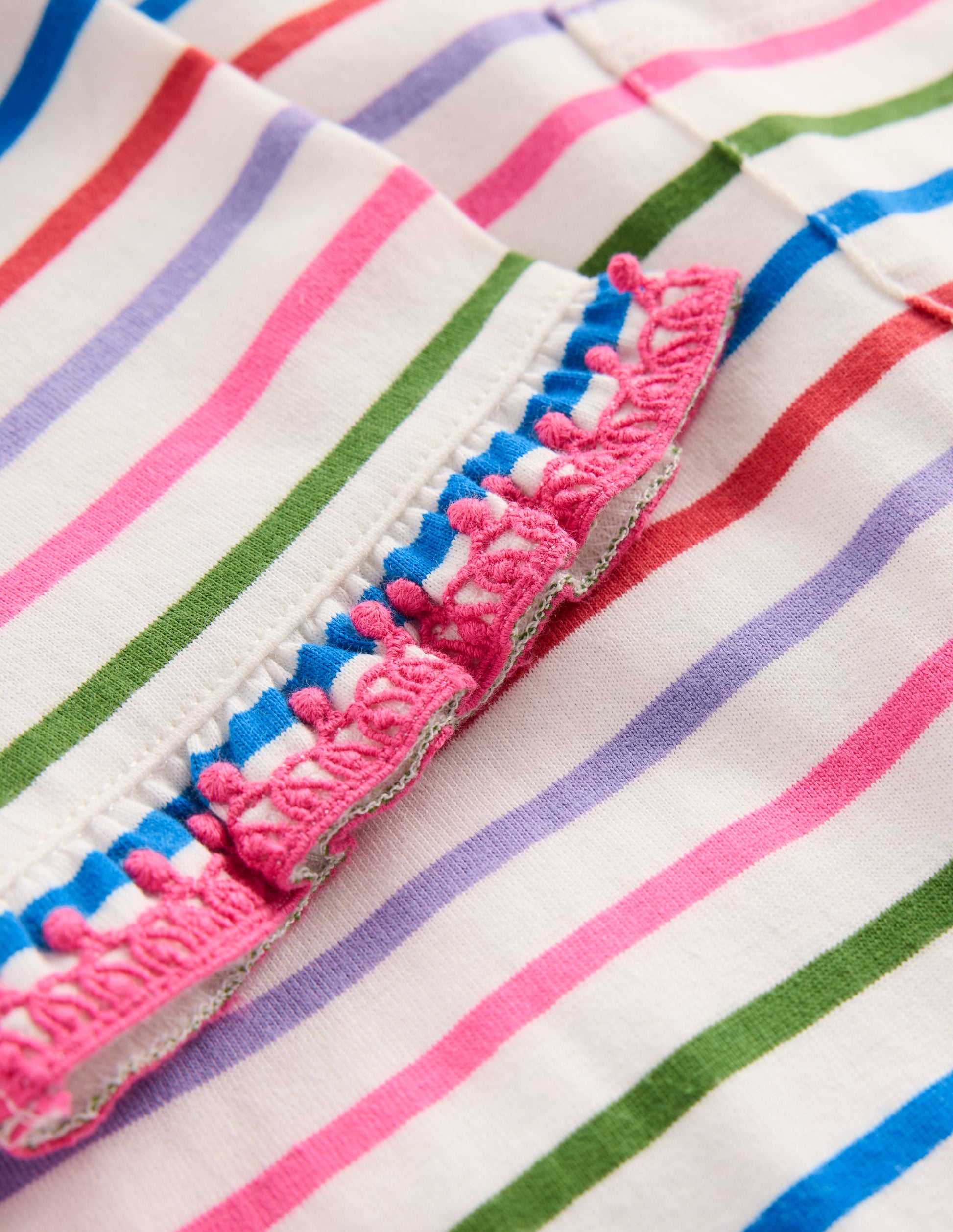 Dropped Sleeve Tunic-Multi Stripe-3