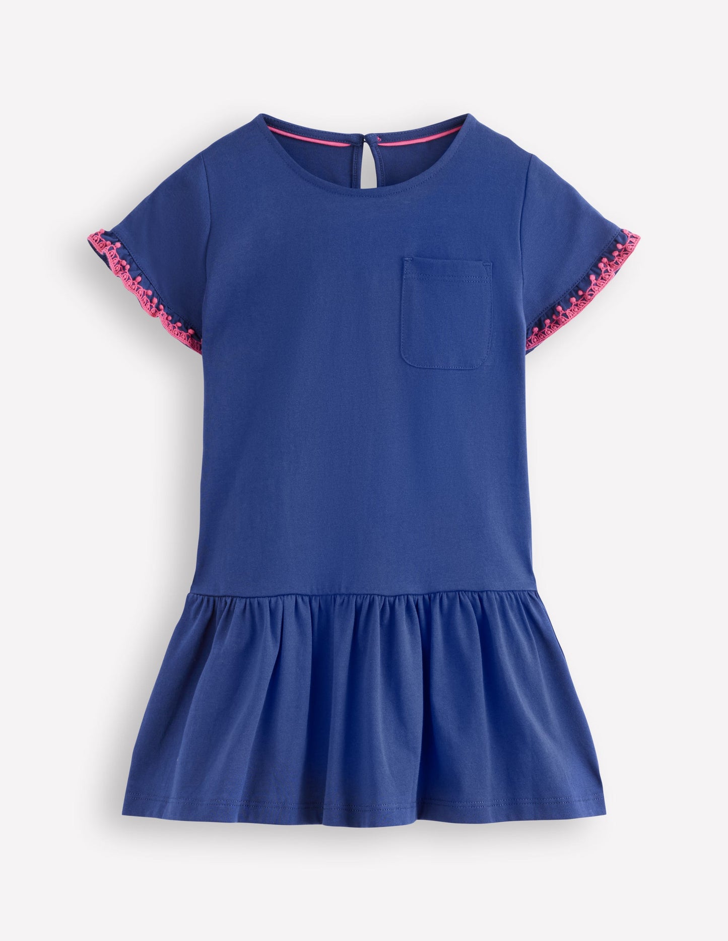 Dropped Sleeve Tunic-Navy