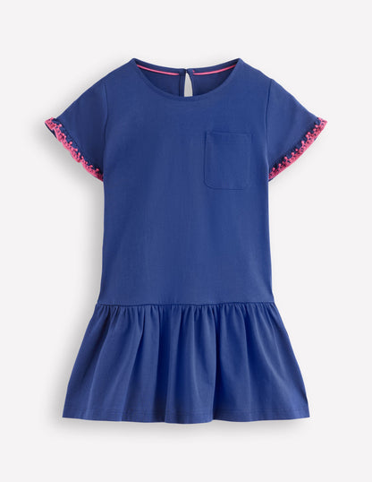 Dropped Sleeve Tunic-Navy-1