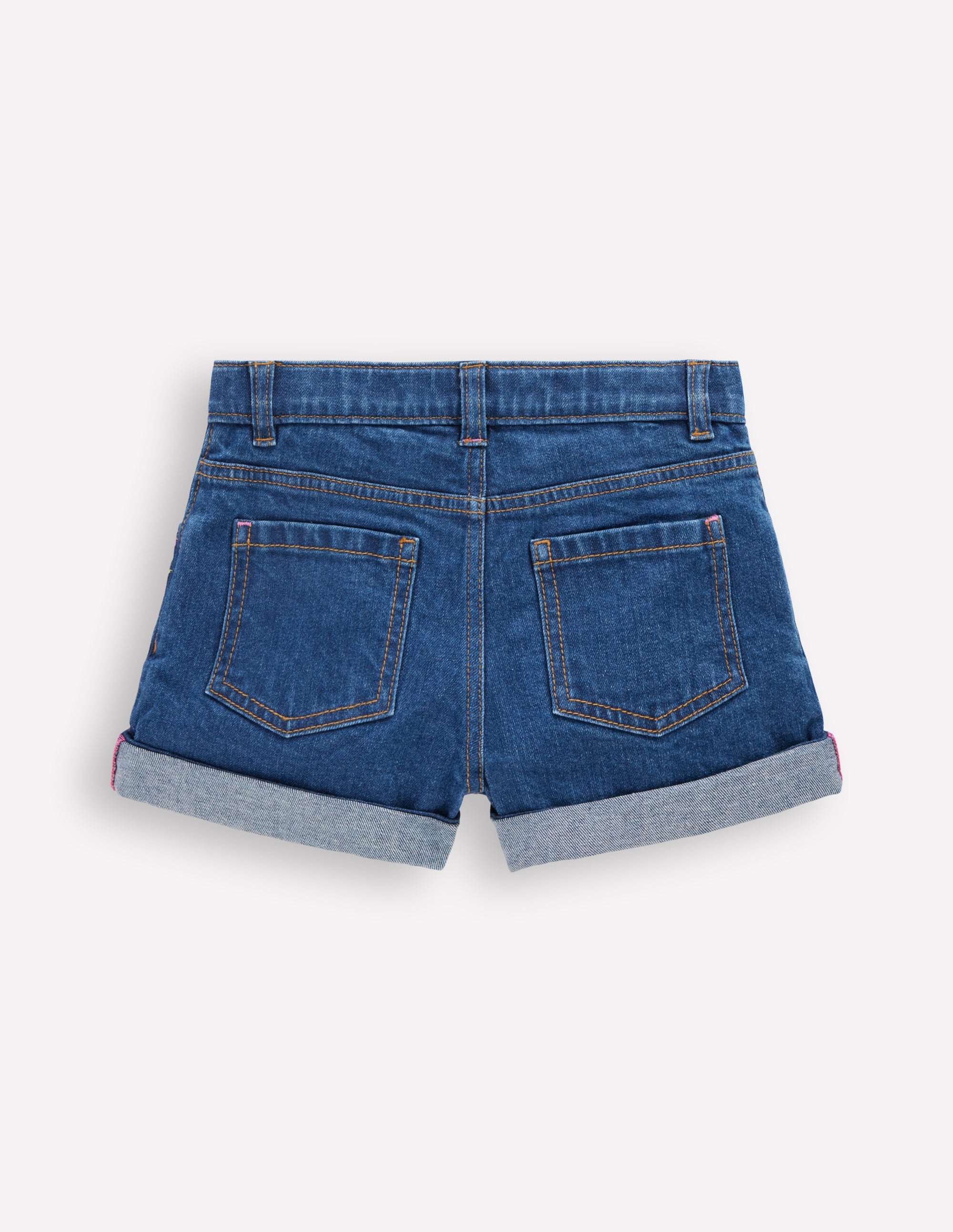 Denim Shorts-Mid Vintage Embroidered - Image 2