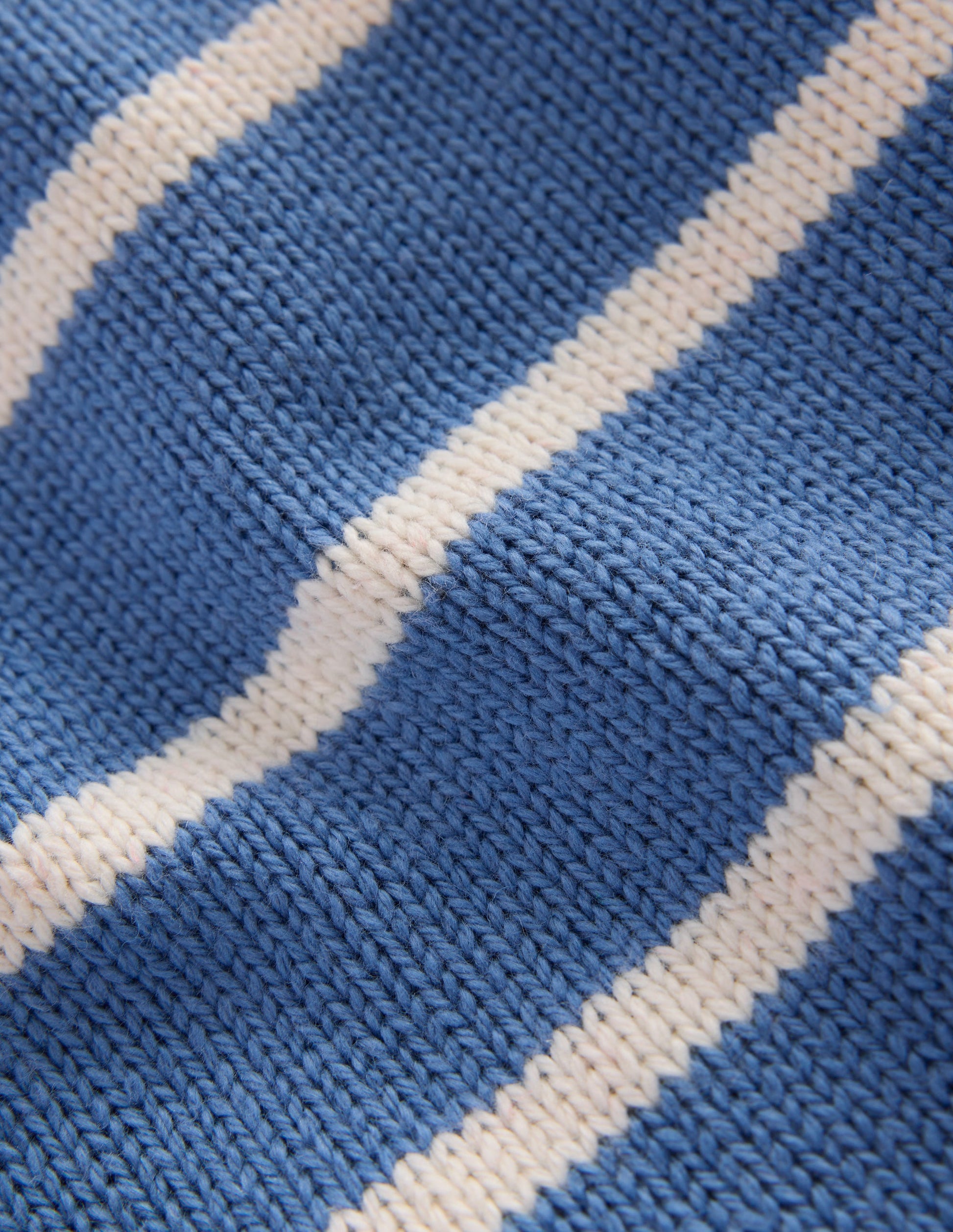 Drop Shoulder Sweater-Silve Lake Blue/Ecru Marl-5