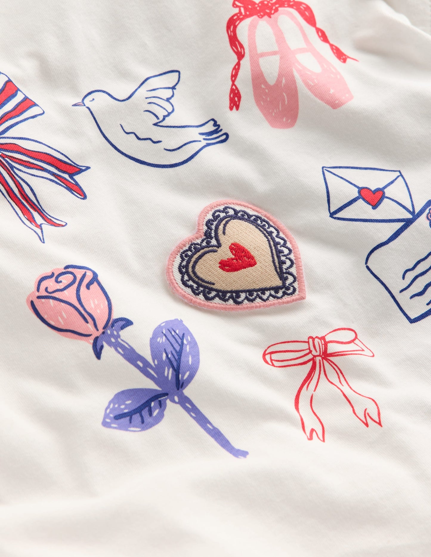 Pretty Frill T-shirt-White Valentines