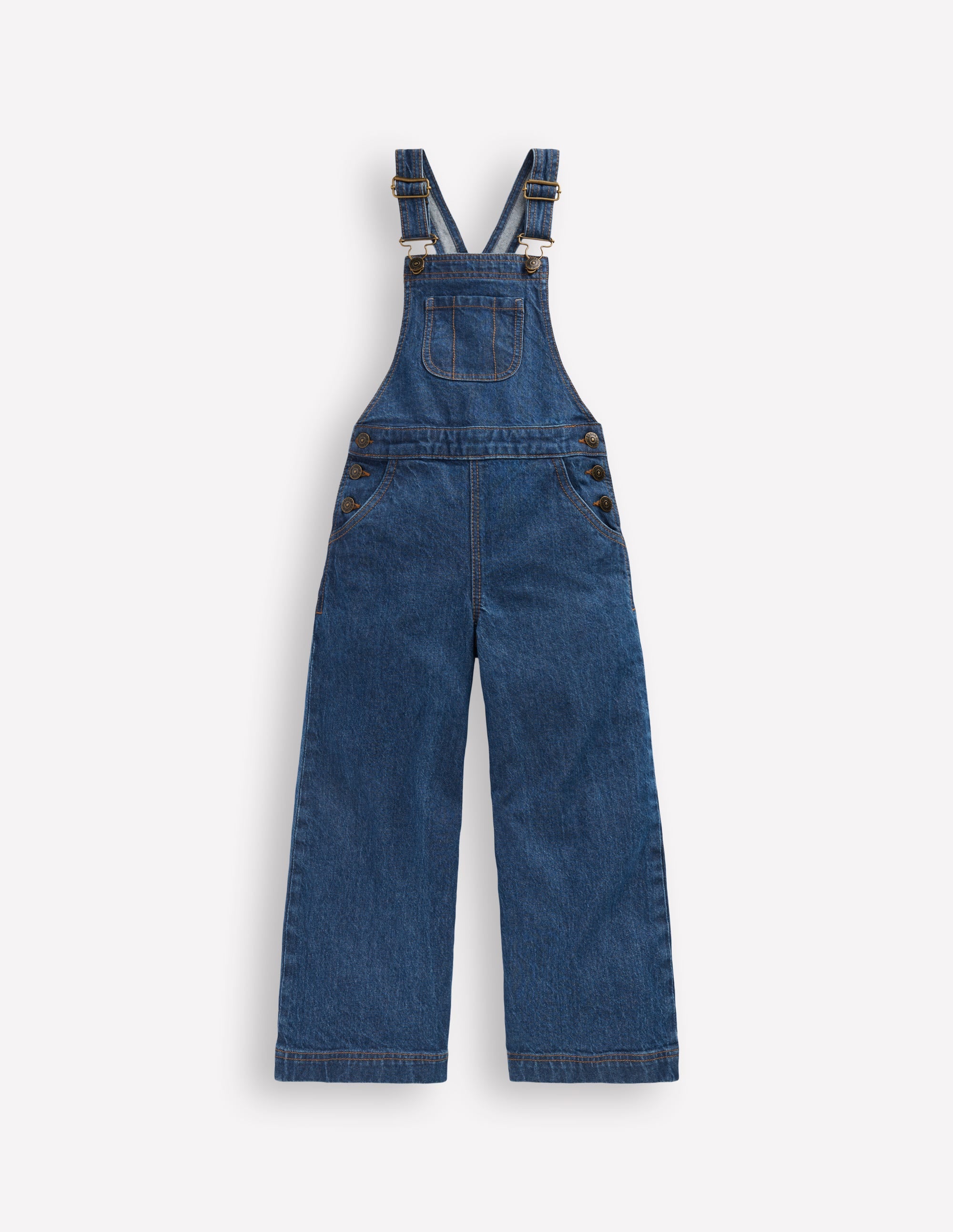 Wide Leg Overalls-Denim - Image 1