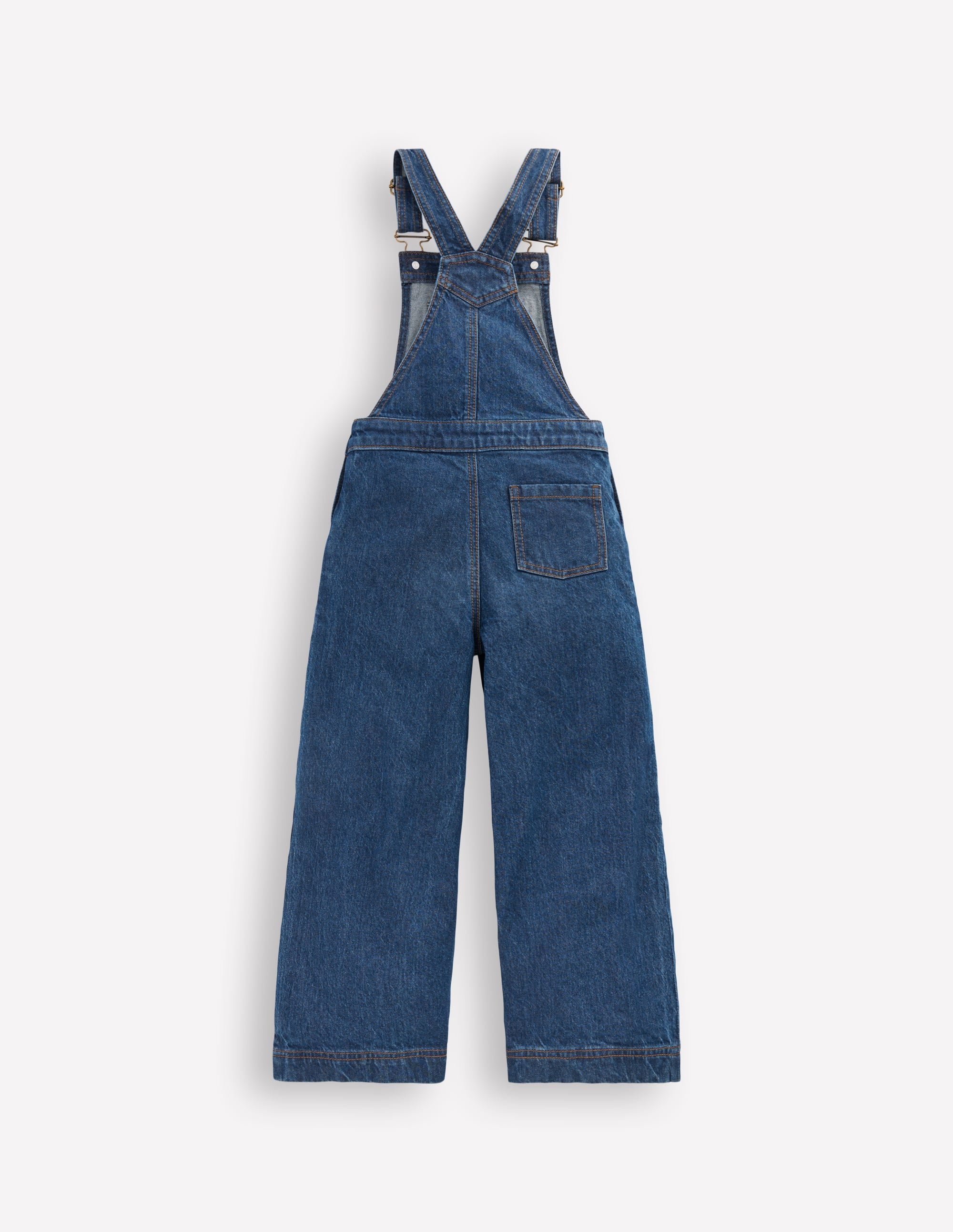 Wide Leg Overalls-Denim - Image 2