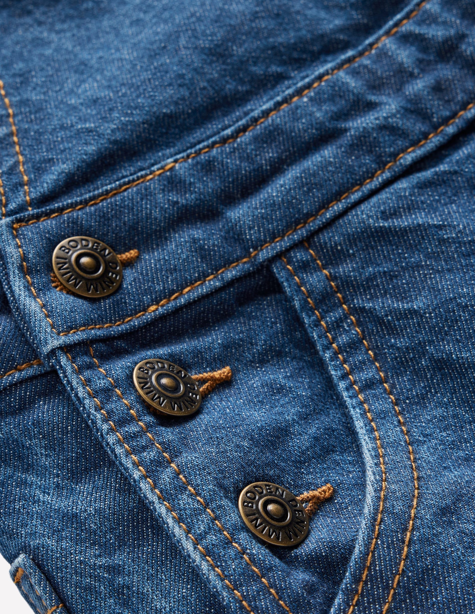 Wide Leg Overalls-Denim-3