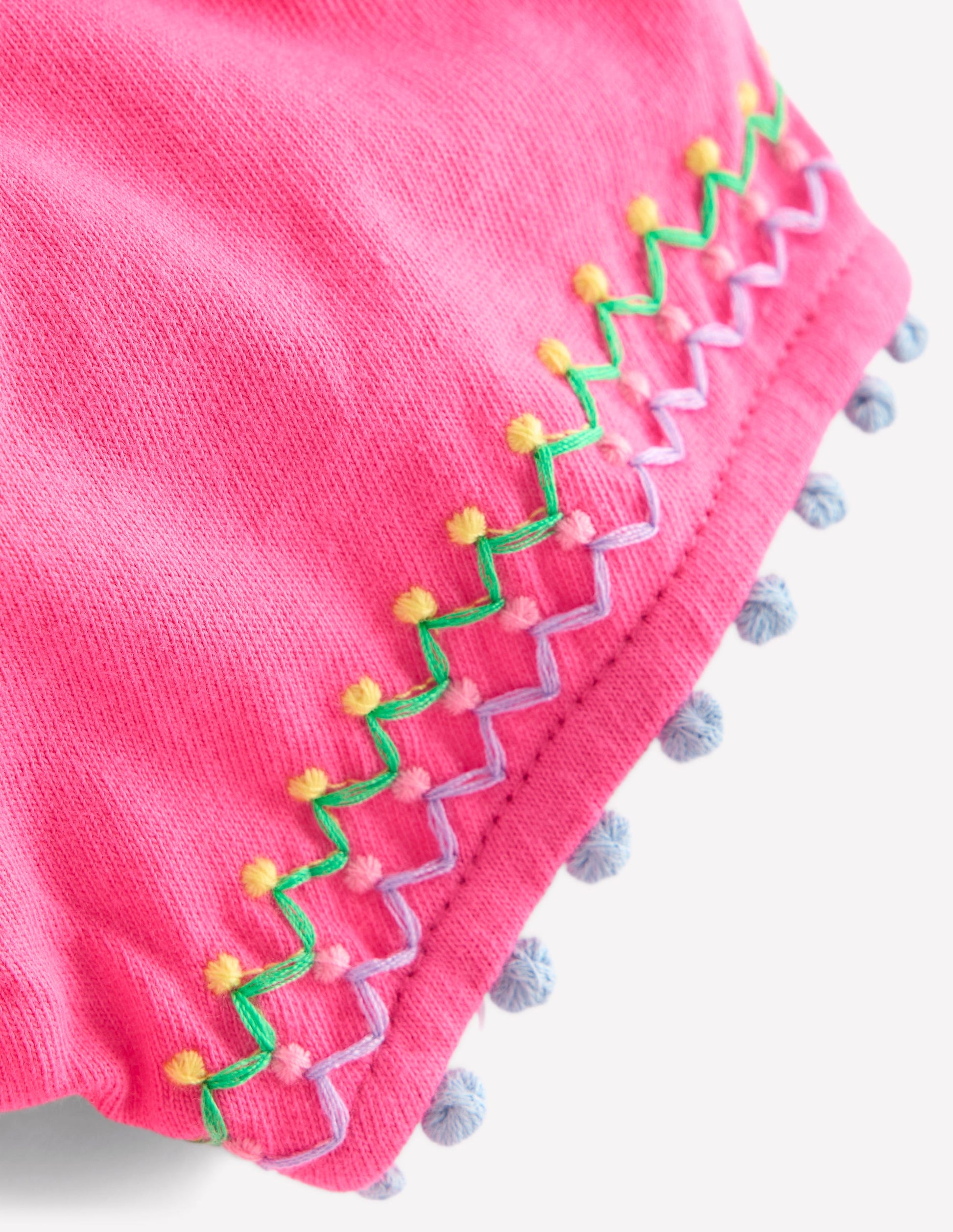 Puff Sleeve T-shirt-Flamingo Pink-3