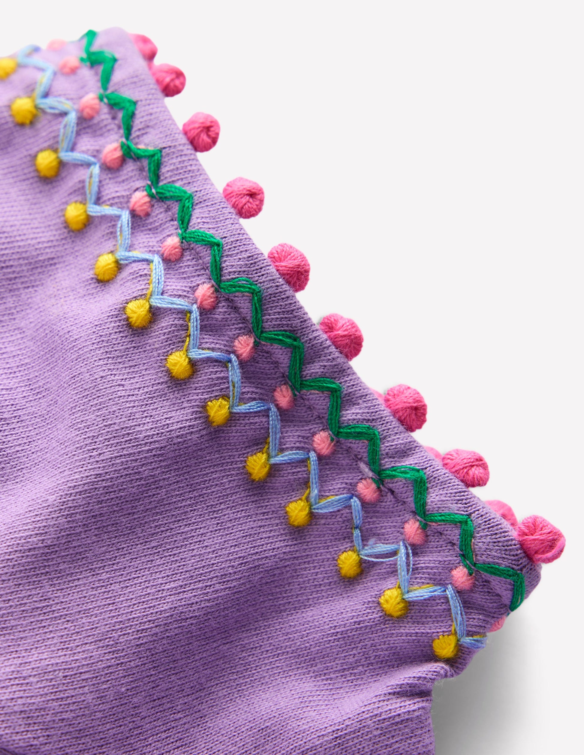 Puff Sleeve T-shirt-Aster Purple-3