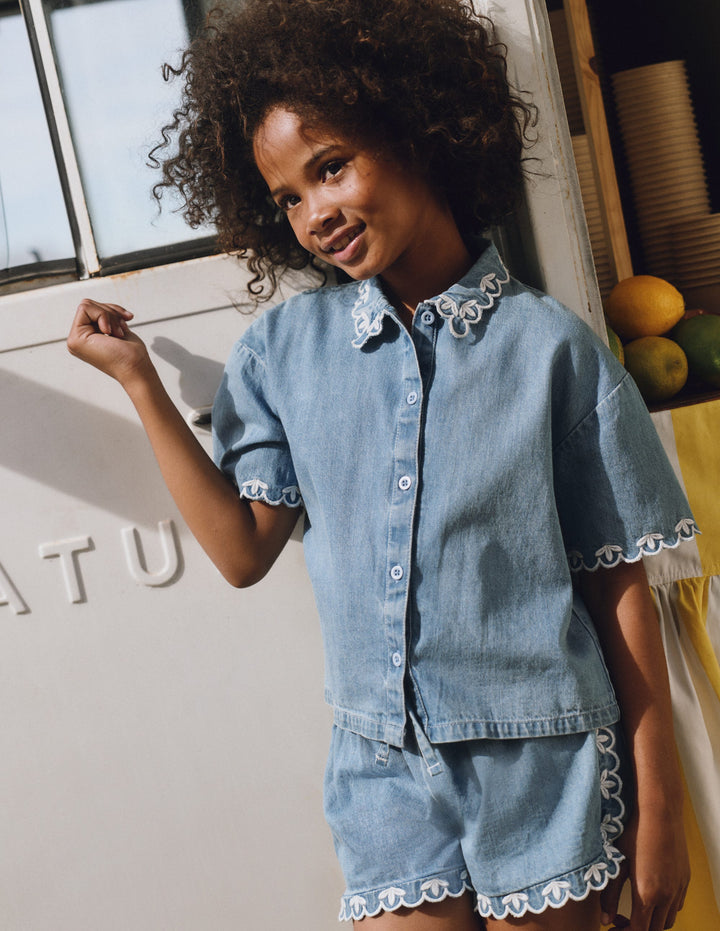 Short Sleeve Relaxed Shirt-Mid Vintage