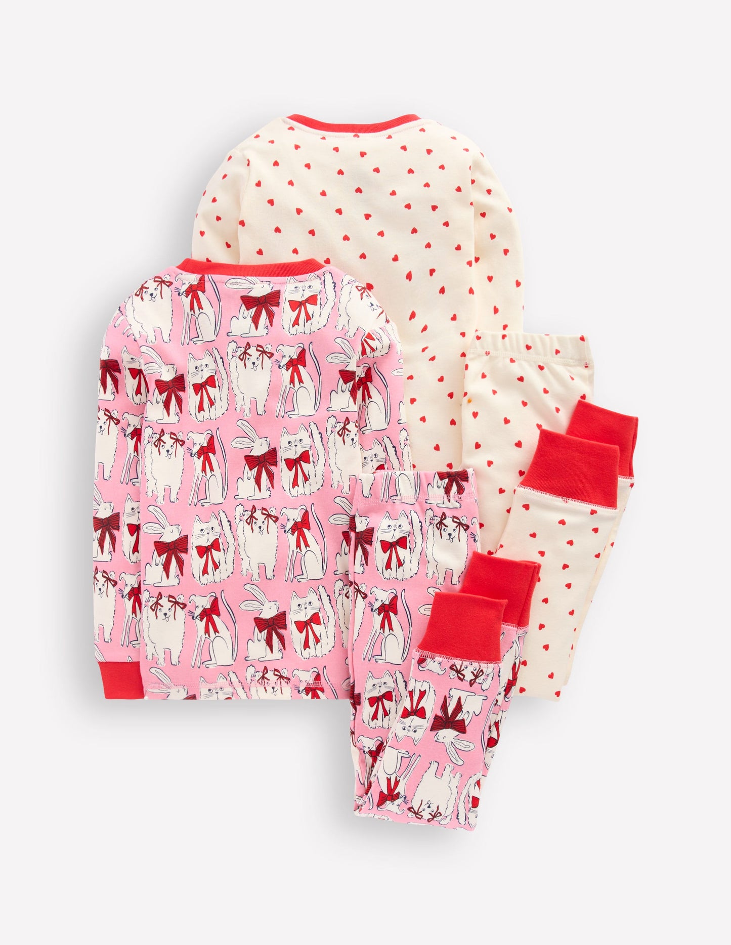 Twin Pack Snug Pajamas-Bubblegum Pink Favourite Pets