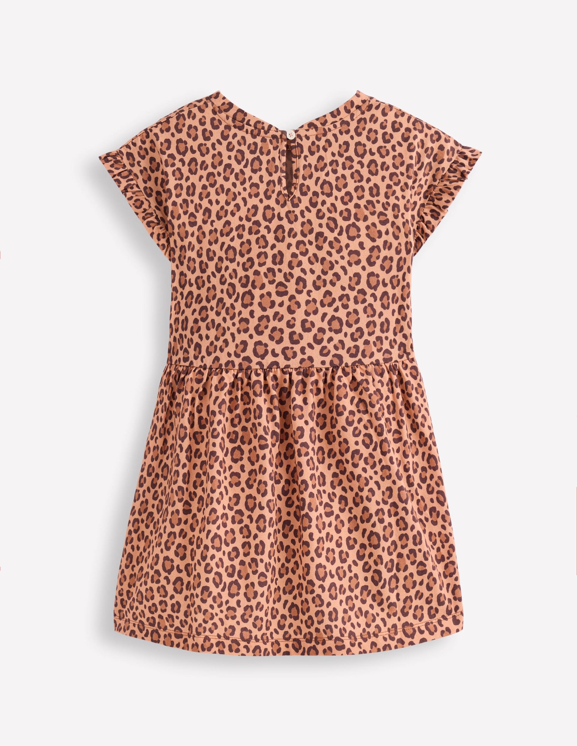 ladies leopard print shirt dress Boden Girls Jersey T-Shirt Dress in Brown