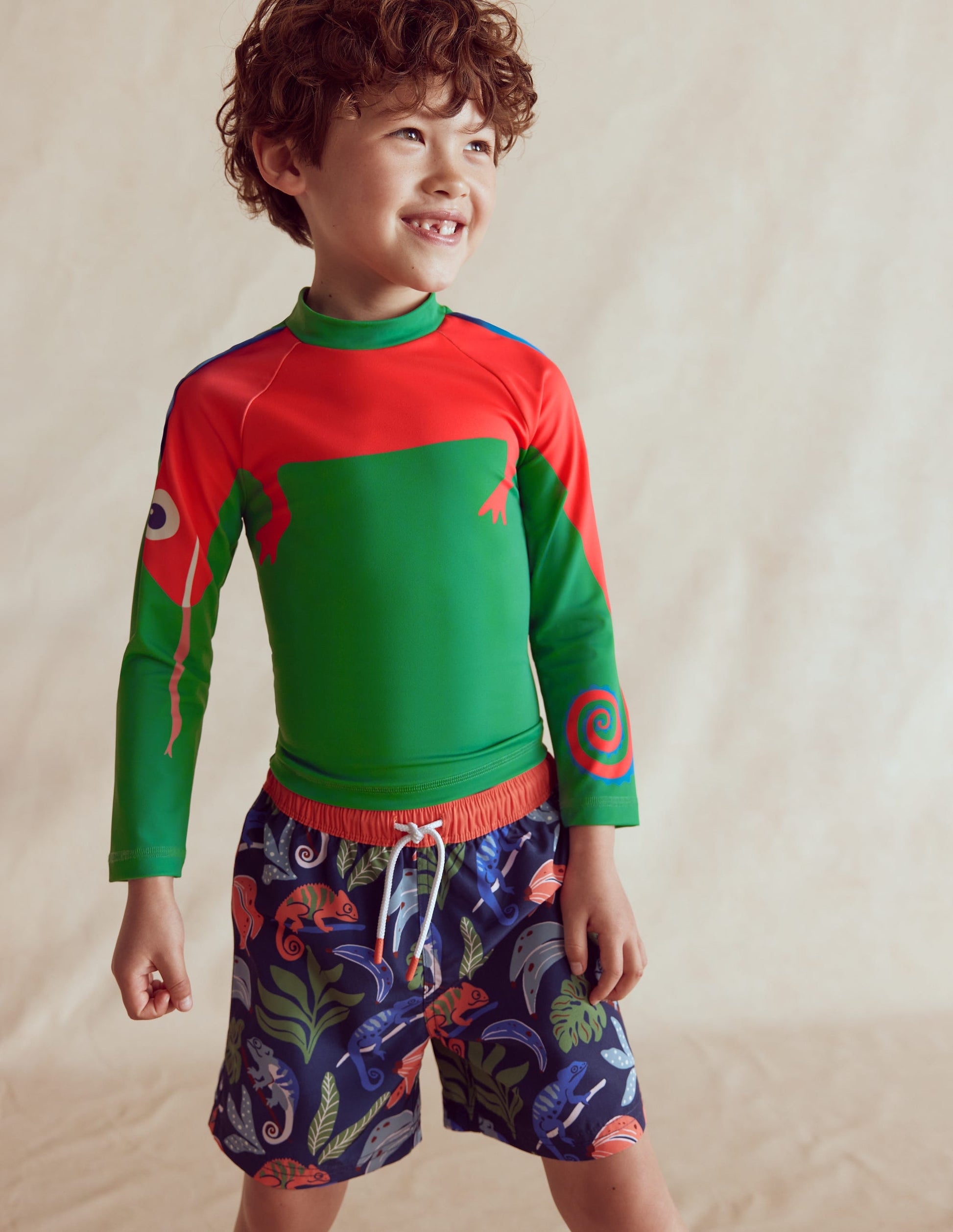 Sun Safe Fun Rash Vest-Shady Green Chameleon-2