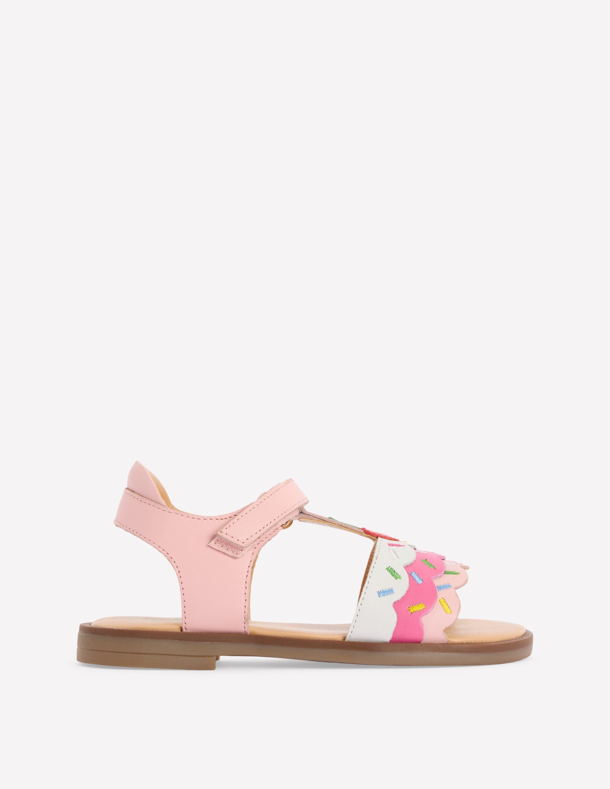 Fun Leather Sandals-Ice Cream-2