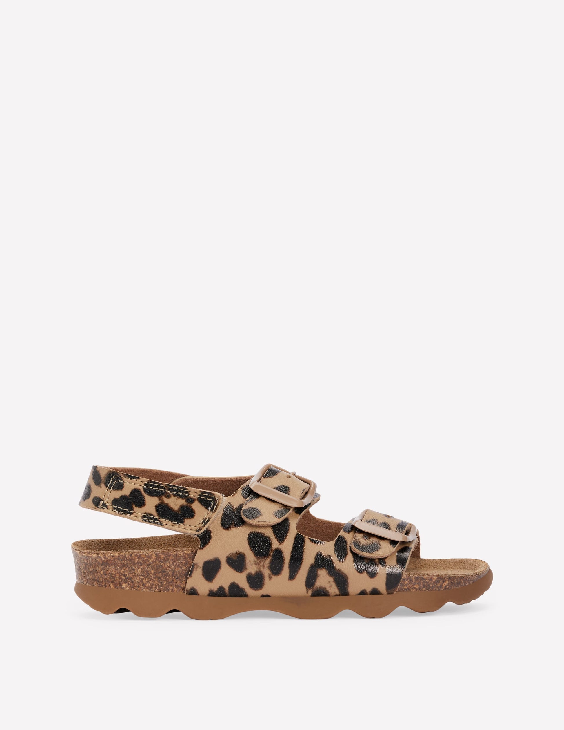 Colourblock Sandals-Leopard-1