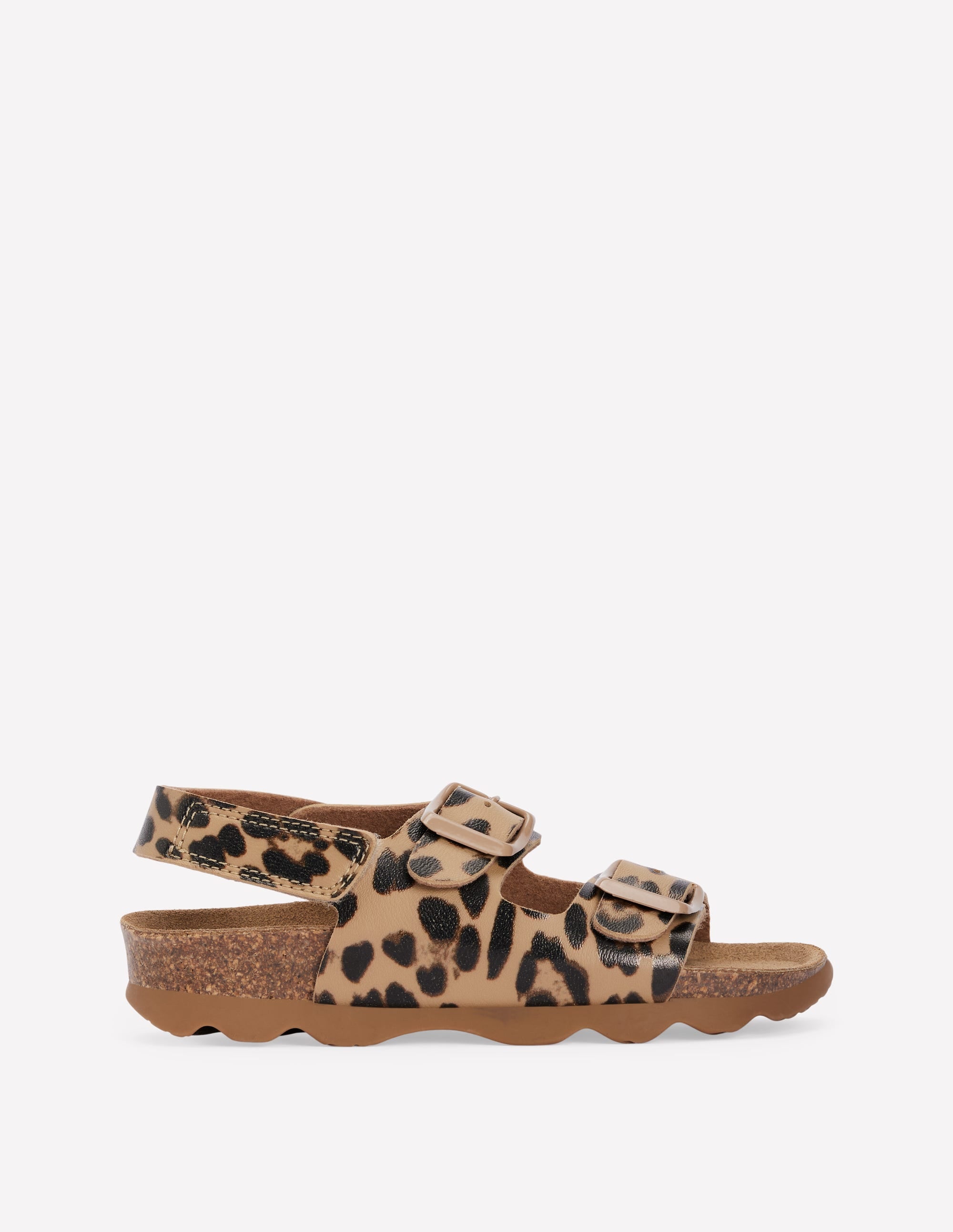 Colourblock Sandals-Leopard - Image 1