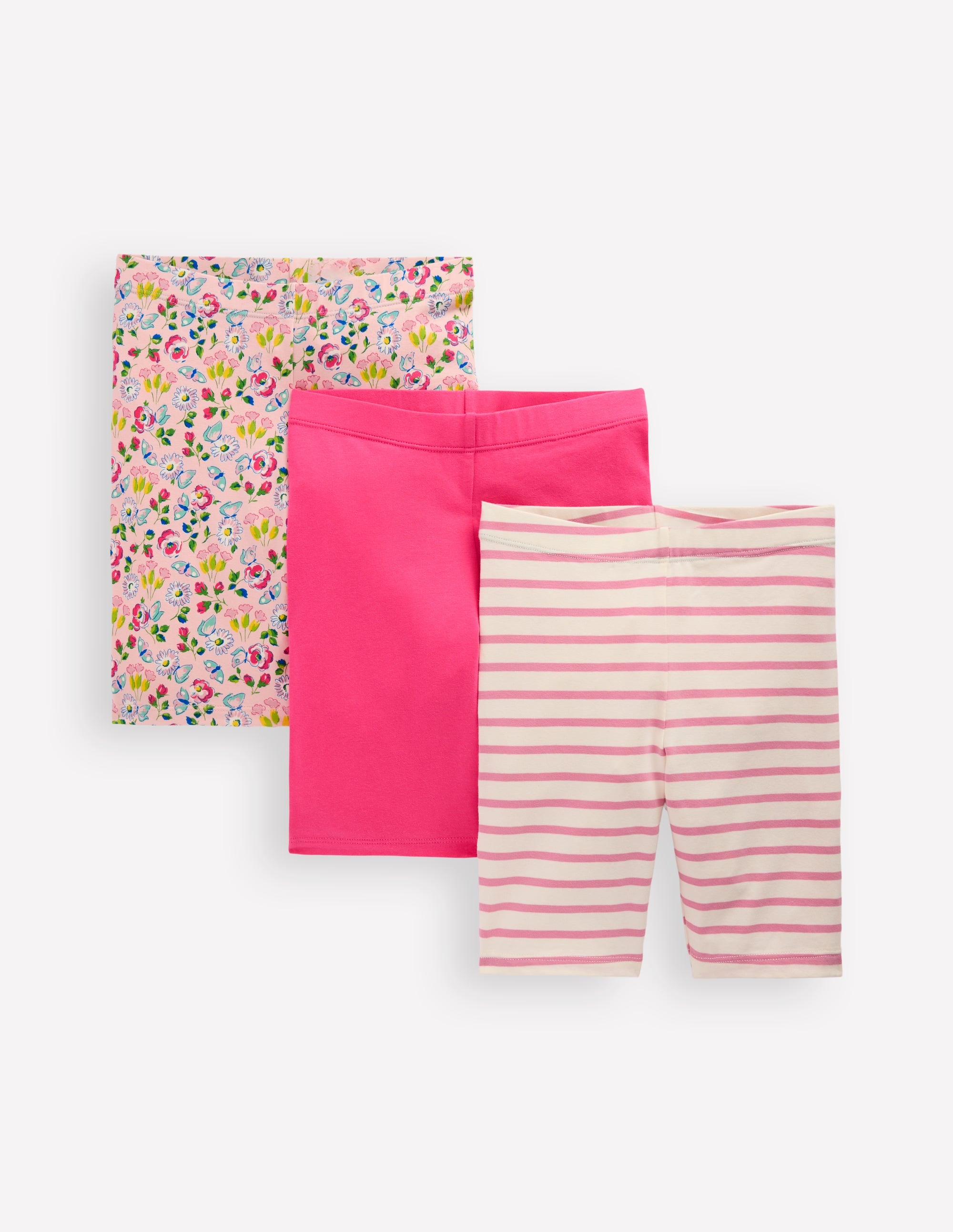 3-pack Cycling Shorts-Chalk Pink Spring Garden - Image 1