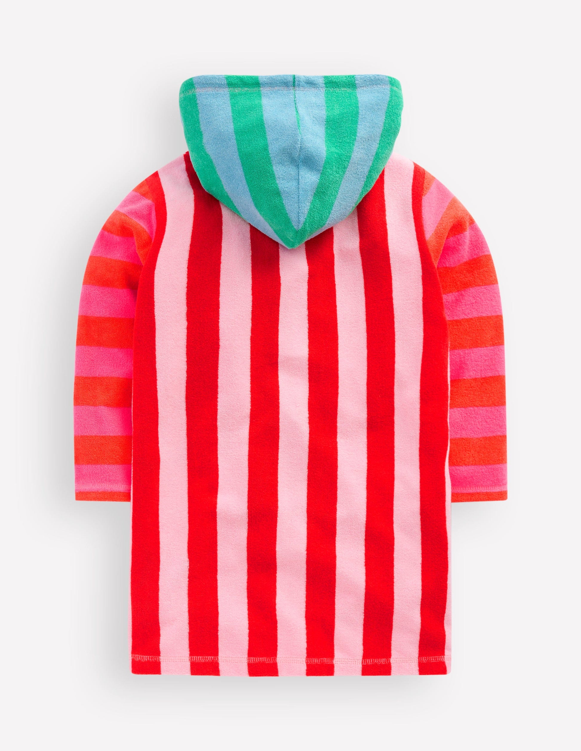 Romie Towelling Zip Throw-On-Multi Stripe | Boden USA Romie Towelling Zip Throw-On-Multi Stripe | Boden USA