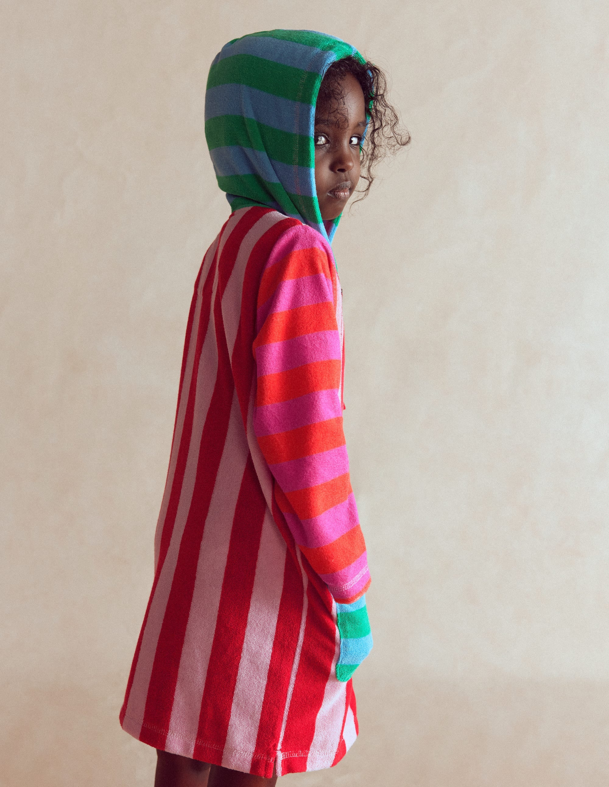 Boden Girls Romie Towelling Zip Throw-On