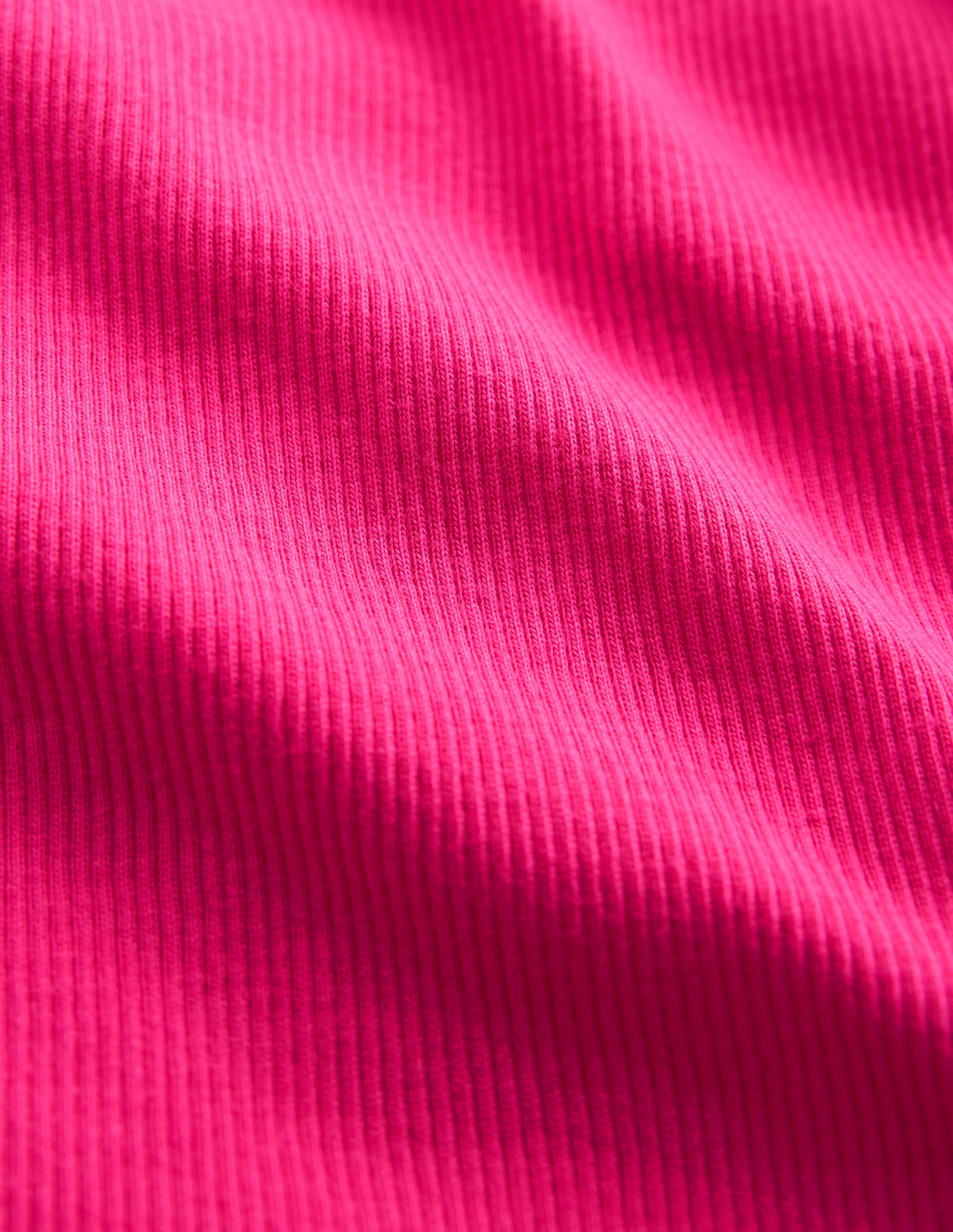 Ribbed Lace Trim Tank-Pink Peony-3