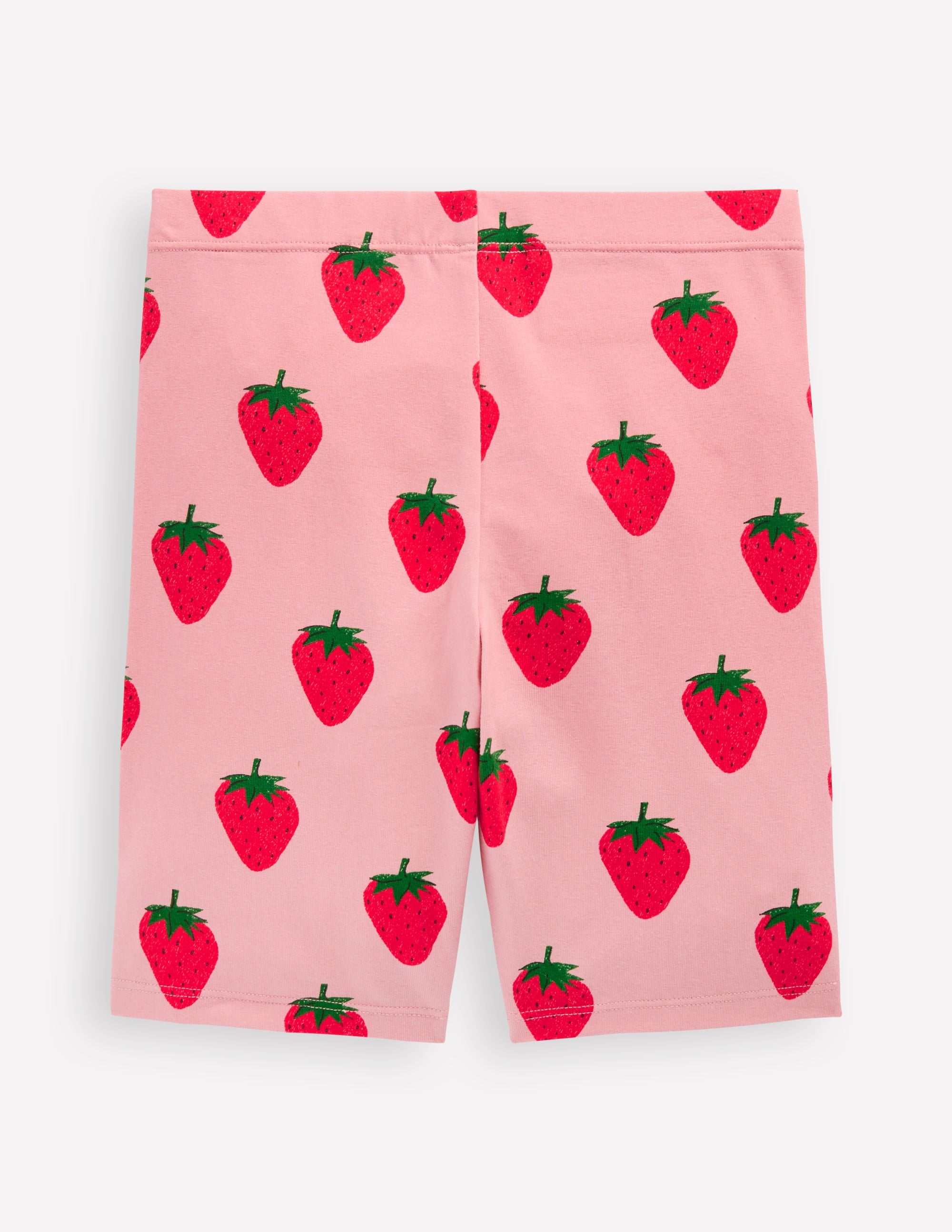 Biker Shorts-Pink Strawberries - Image 2
