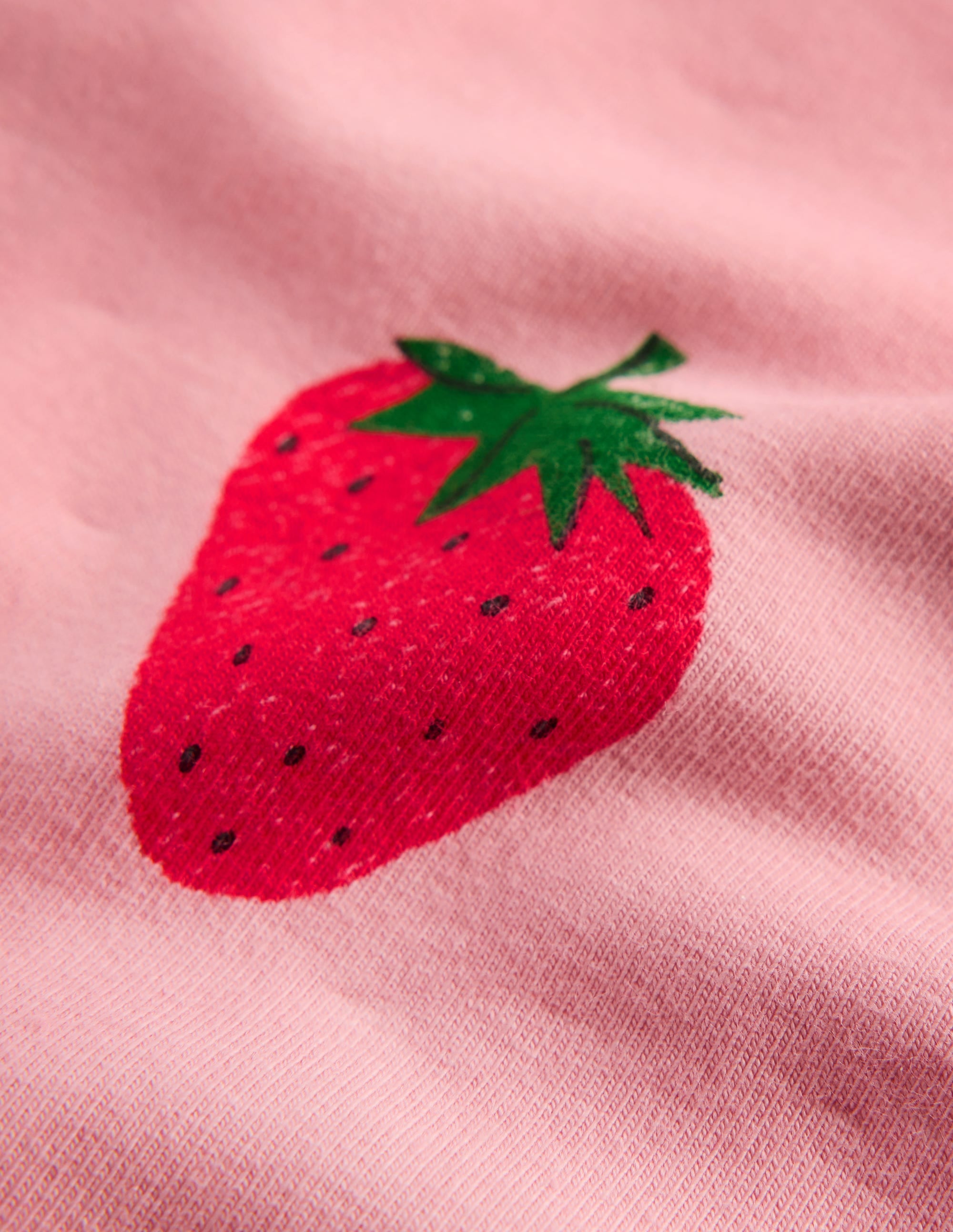 Biker Shorts-Pink Strawberries - Image 3