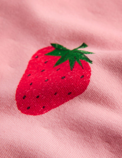 Biker Shorts-Pink Strawberries-3