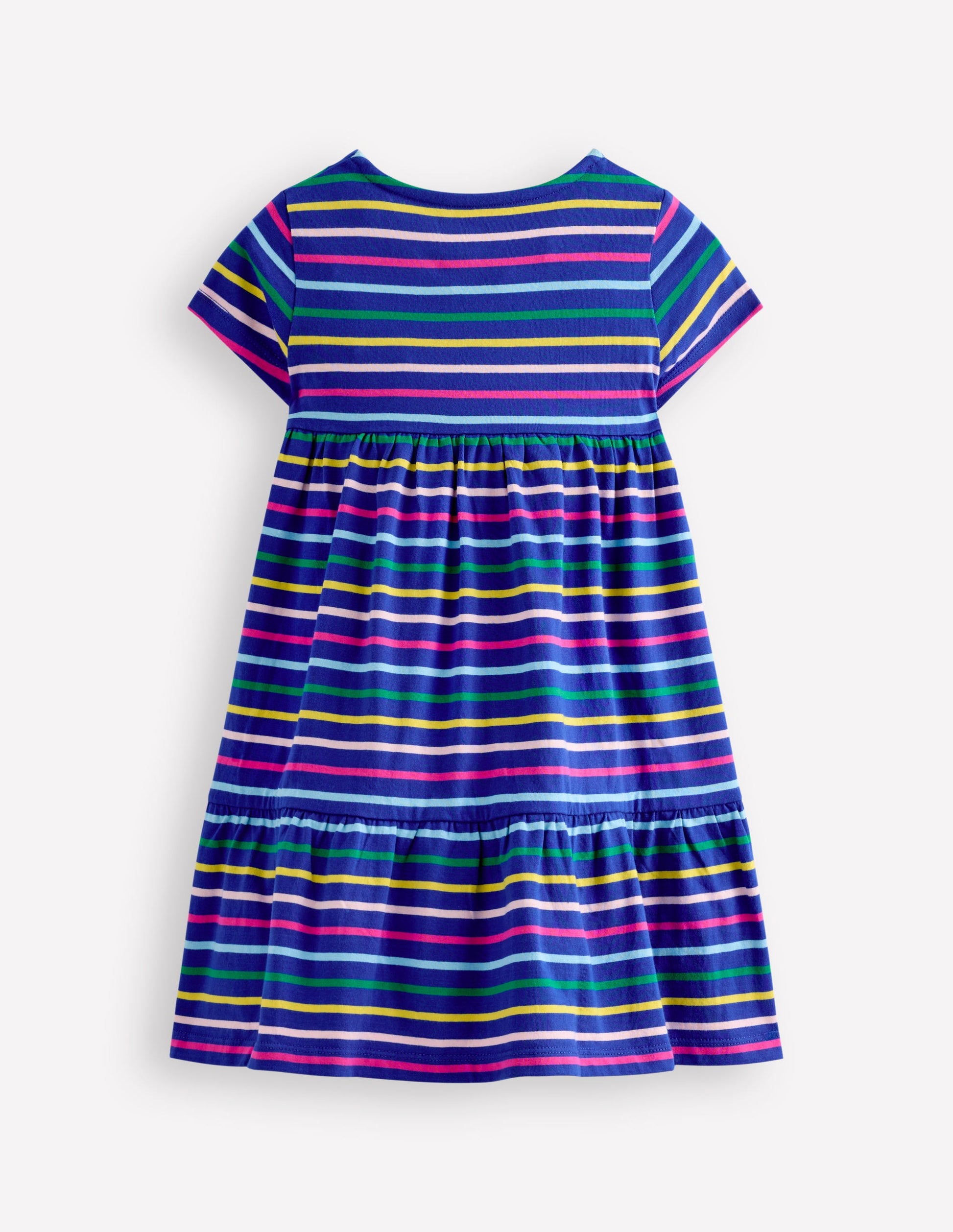 Ariel Twirly Jersey Dress-Multi Stripe