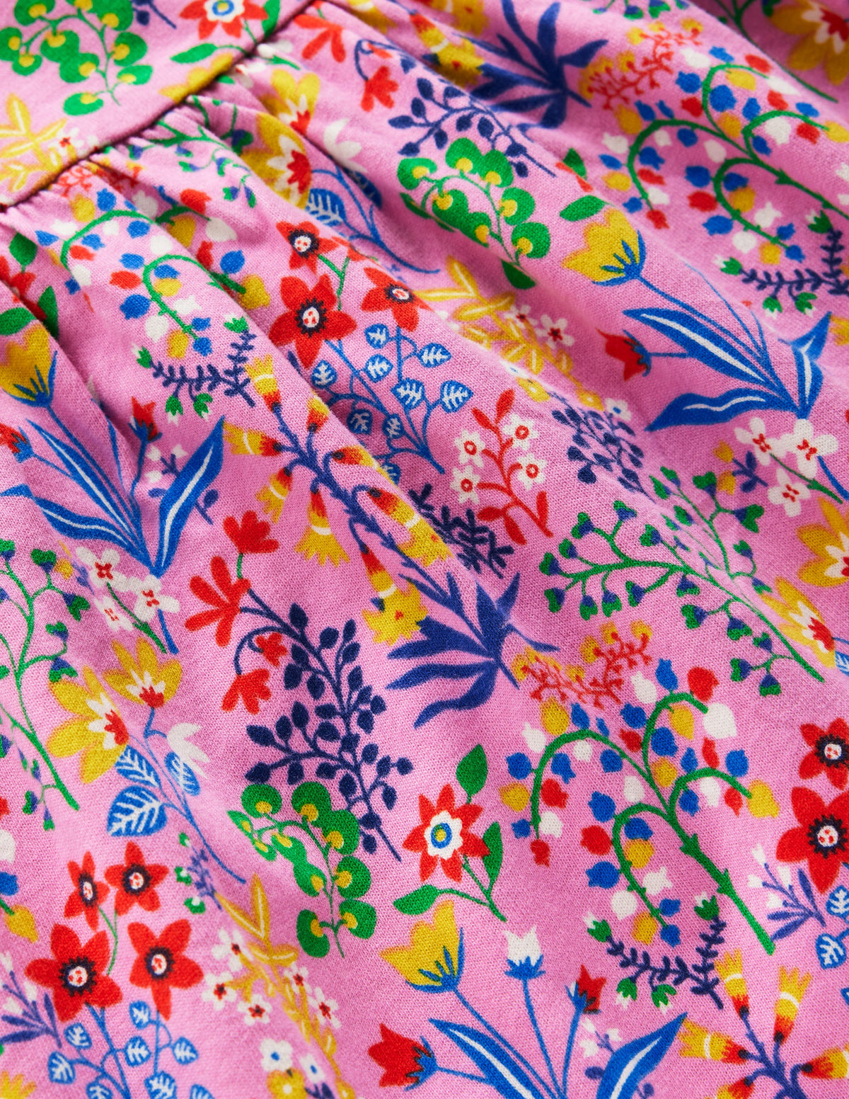 Ariel Twirly Jersey Dress-Meadowsweet Pink Garden Floral - Image 3