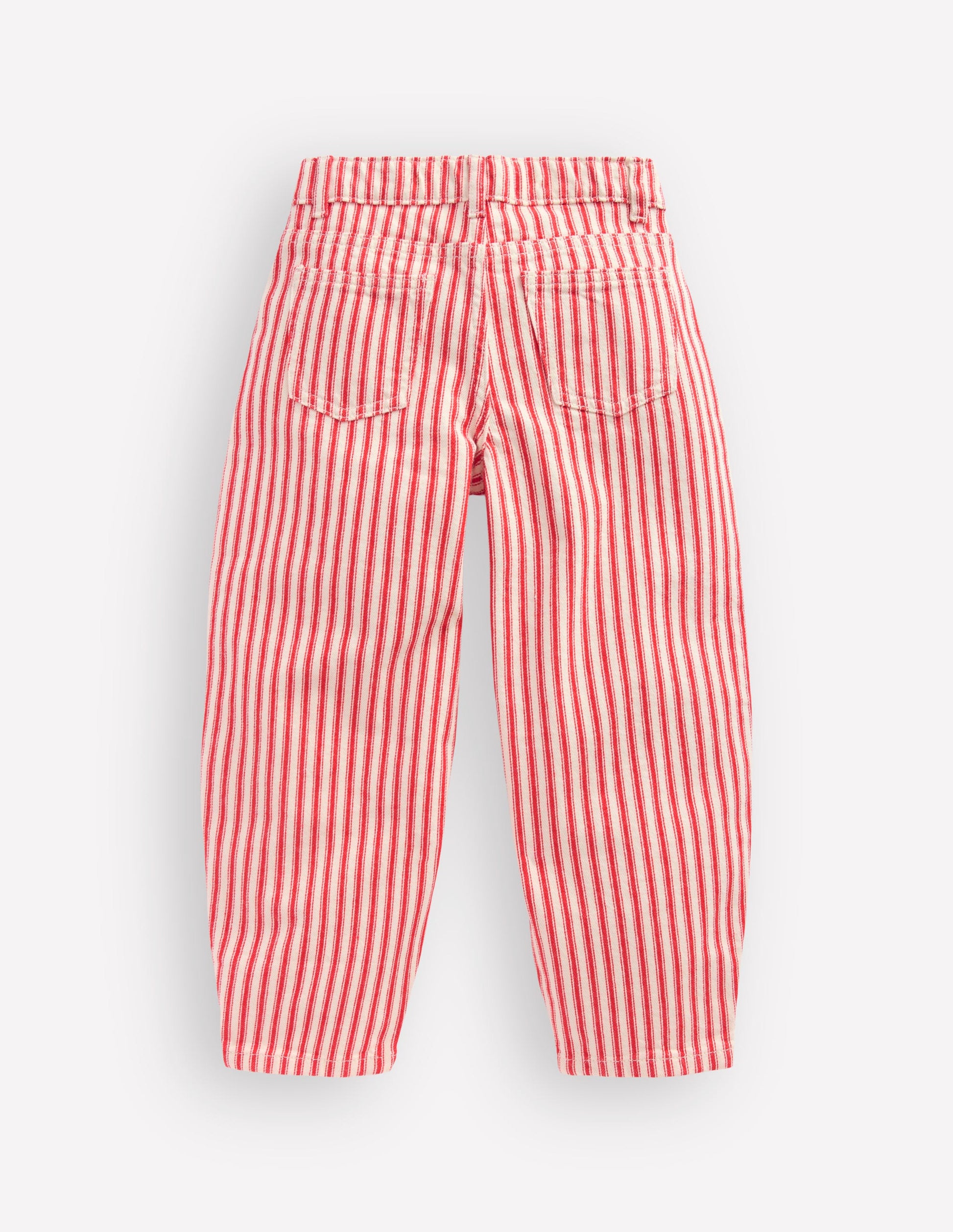 Barrel Leg Jeans-Poppy Red Tram Stripe-3