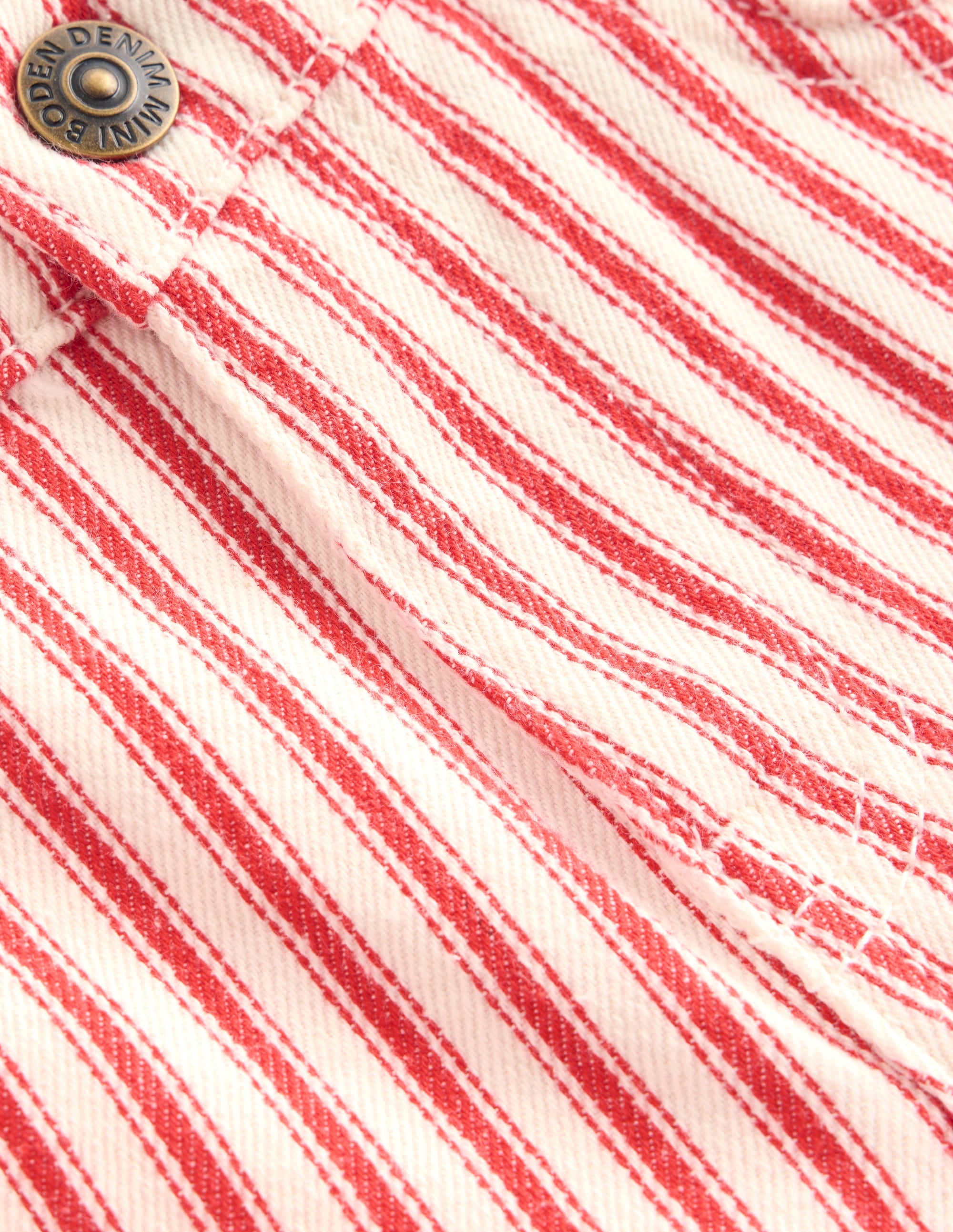 Barrel Leg Jeans-Poppy Red Tram Stripe - Image 3