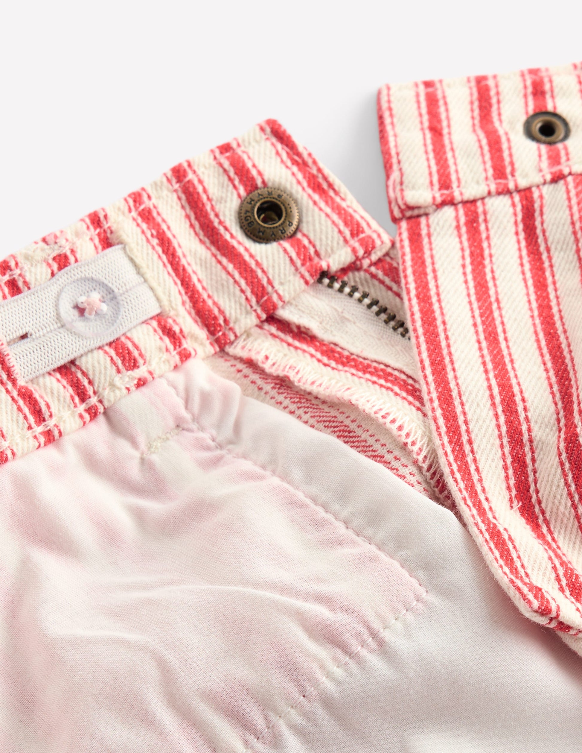 Barrel Leg Jeans-Poppy Red Tram Stripe-5