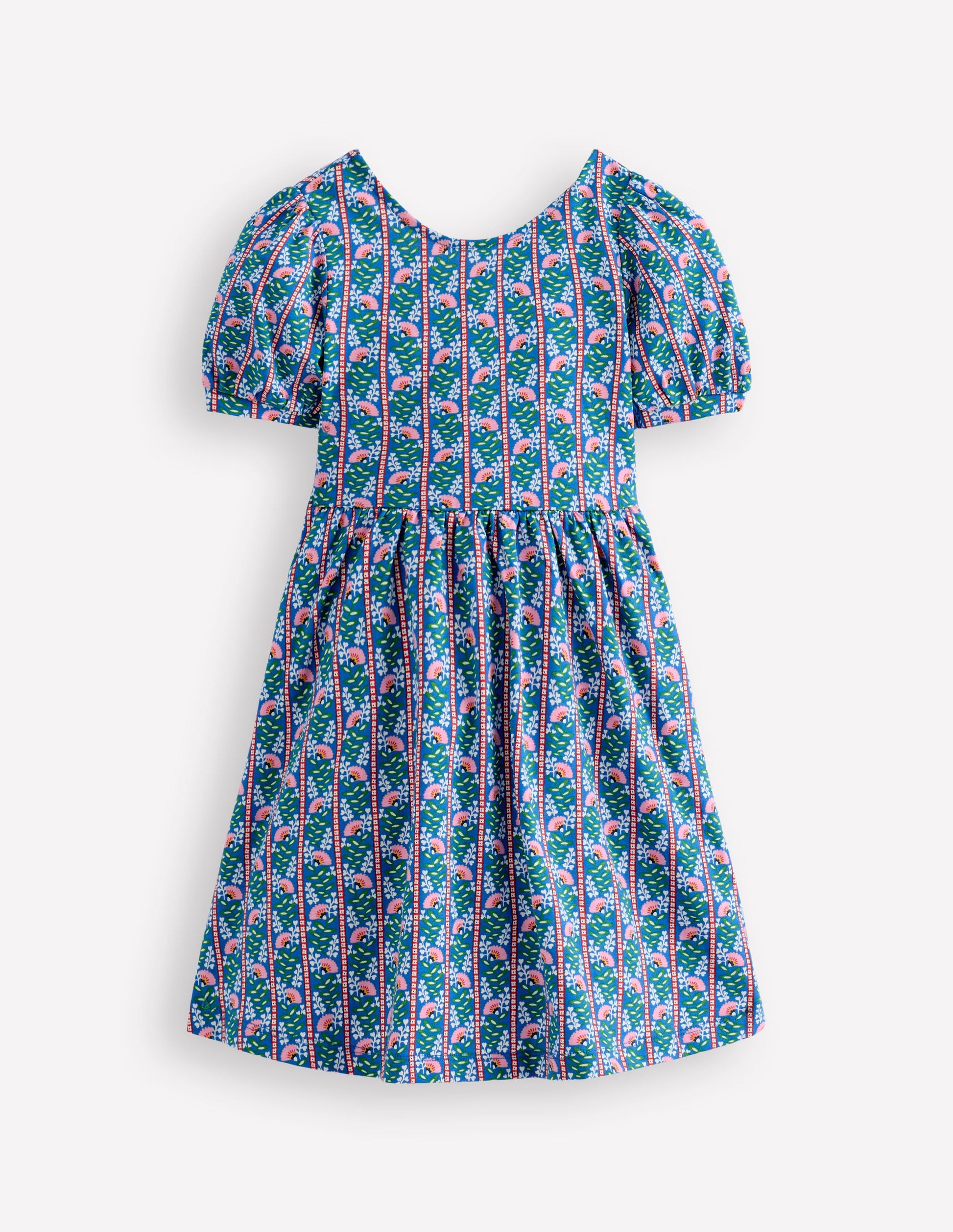 Boden Girls Ballerina Jersey Dress in Blue