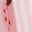 Bubble Hem Rib Dress-Ticking Stripe Strawberry