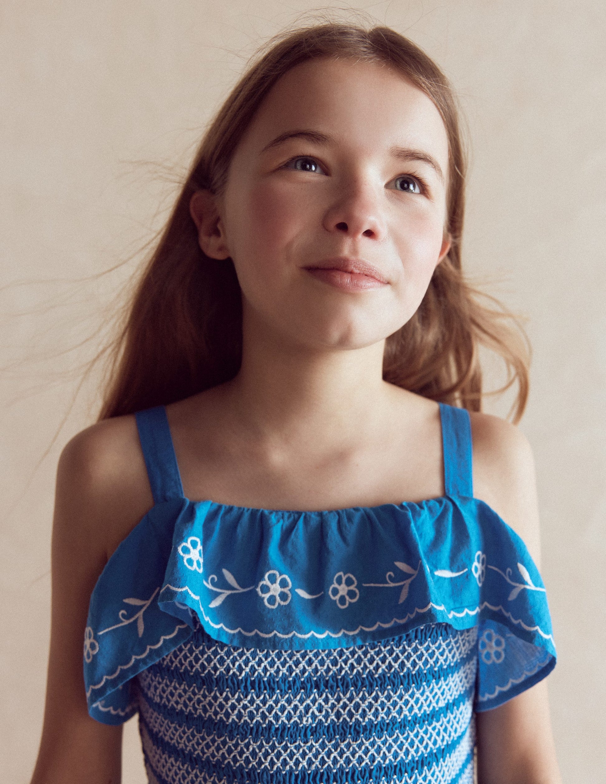Jersey Embroidered Midi Dress-Kingfisher Blue-2
