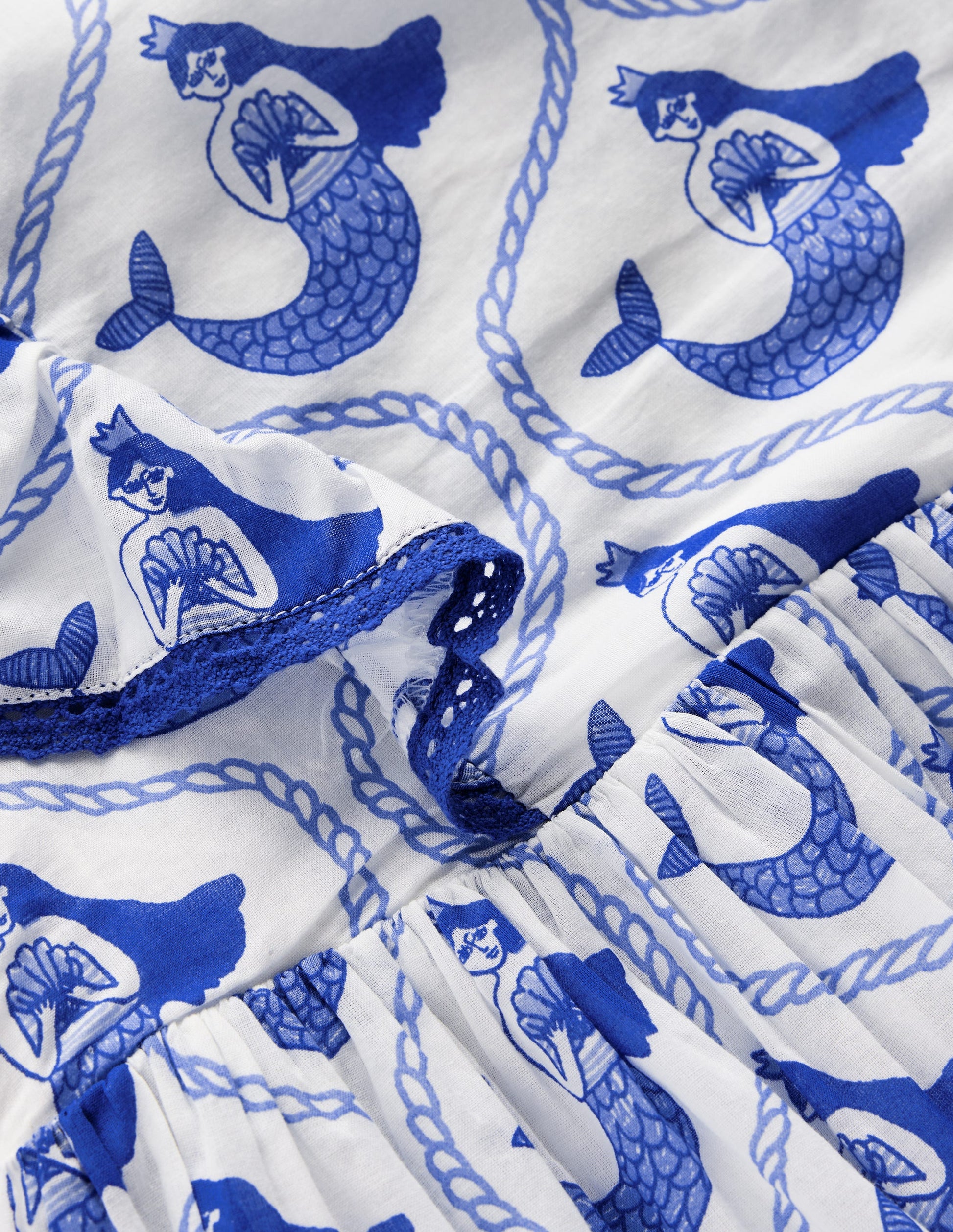 boden mermaid dress Boden Girls Pretty Woven Dress in Blue