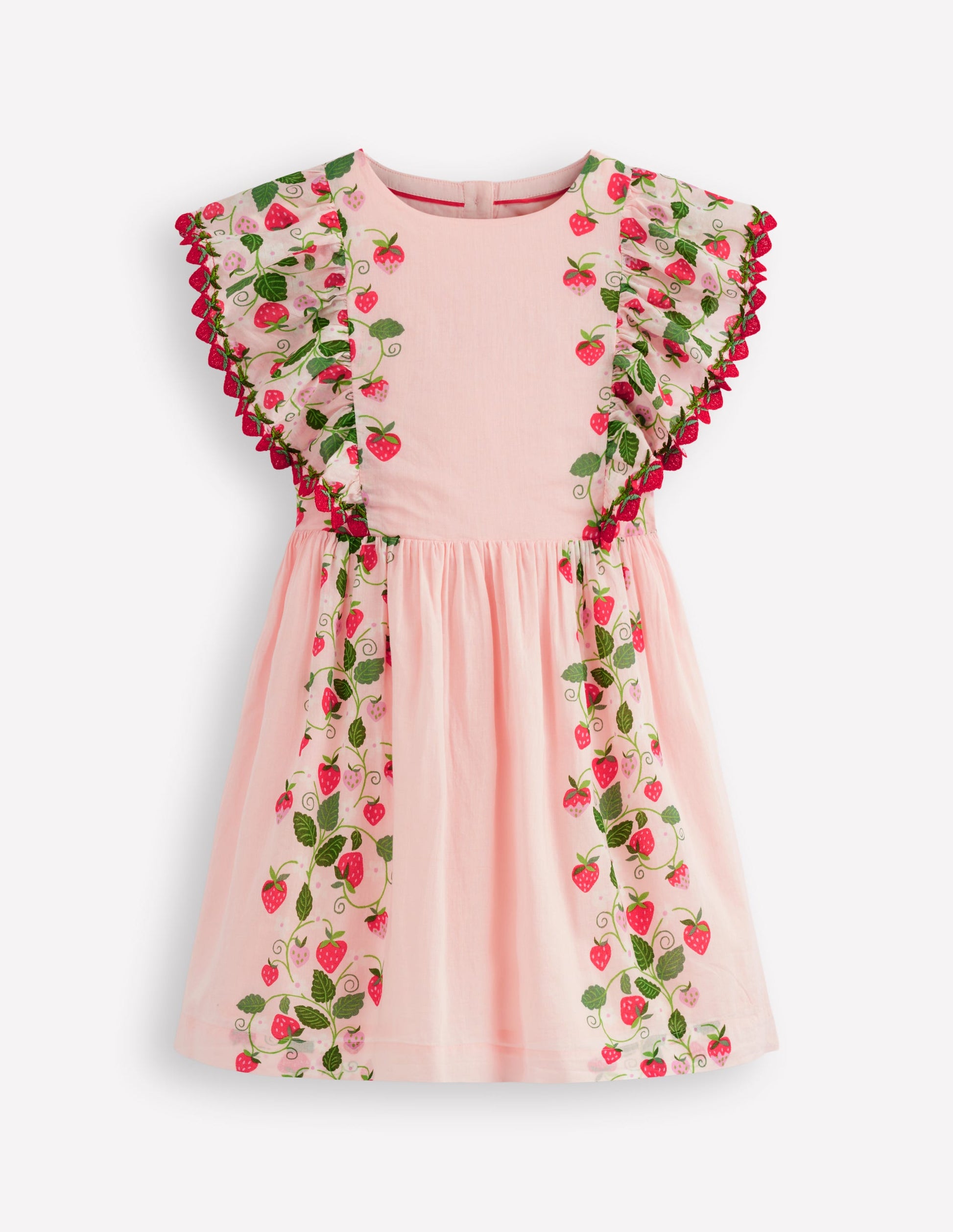 strawberry embroidered dress Cute Strawberry Embroidered Dress,2T to 7T. 5T main image 0