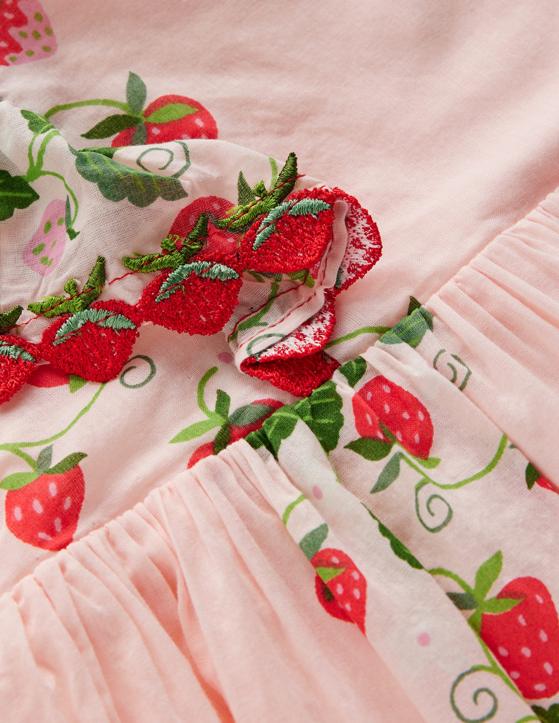 Pretty Woven Dress-Chalk Pink Strawberry Vine | Boden USA Pretty Woven Dress-Chalk Pink Strawberry Vine | Boden USA