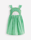 Novelty Strappy Dress-Kiwi