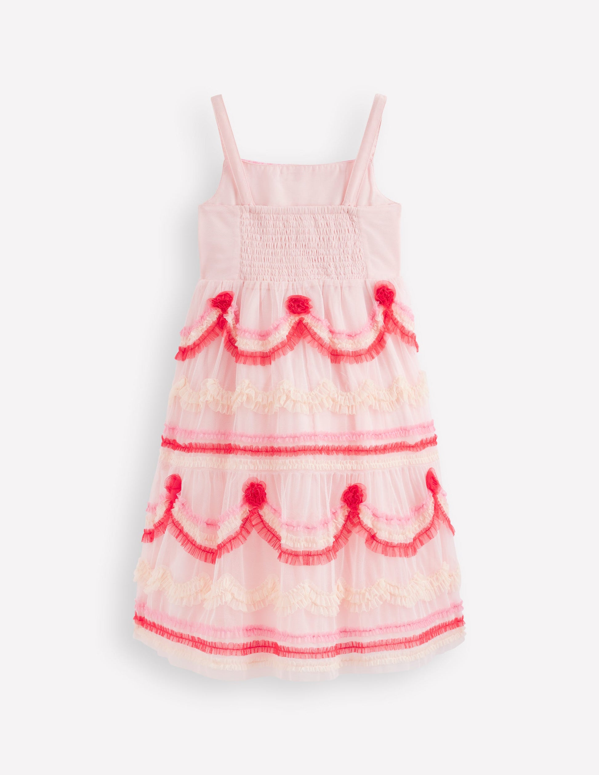 Tiered Cake Tulle Dress-Chalk Pink Cake | Boden USA Tiered Cake Tulle Dress-Chalk Pink Cake | Boden USA