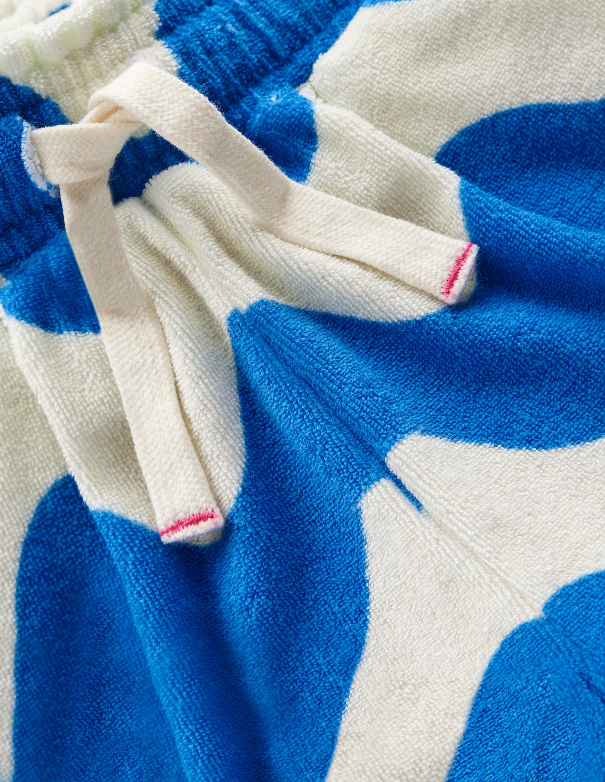 Towelling Ruffle Shorts-Blue Wave - Image 3